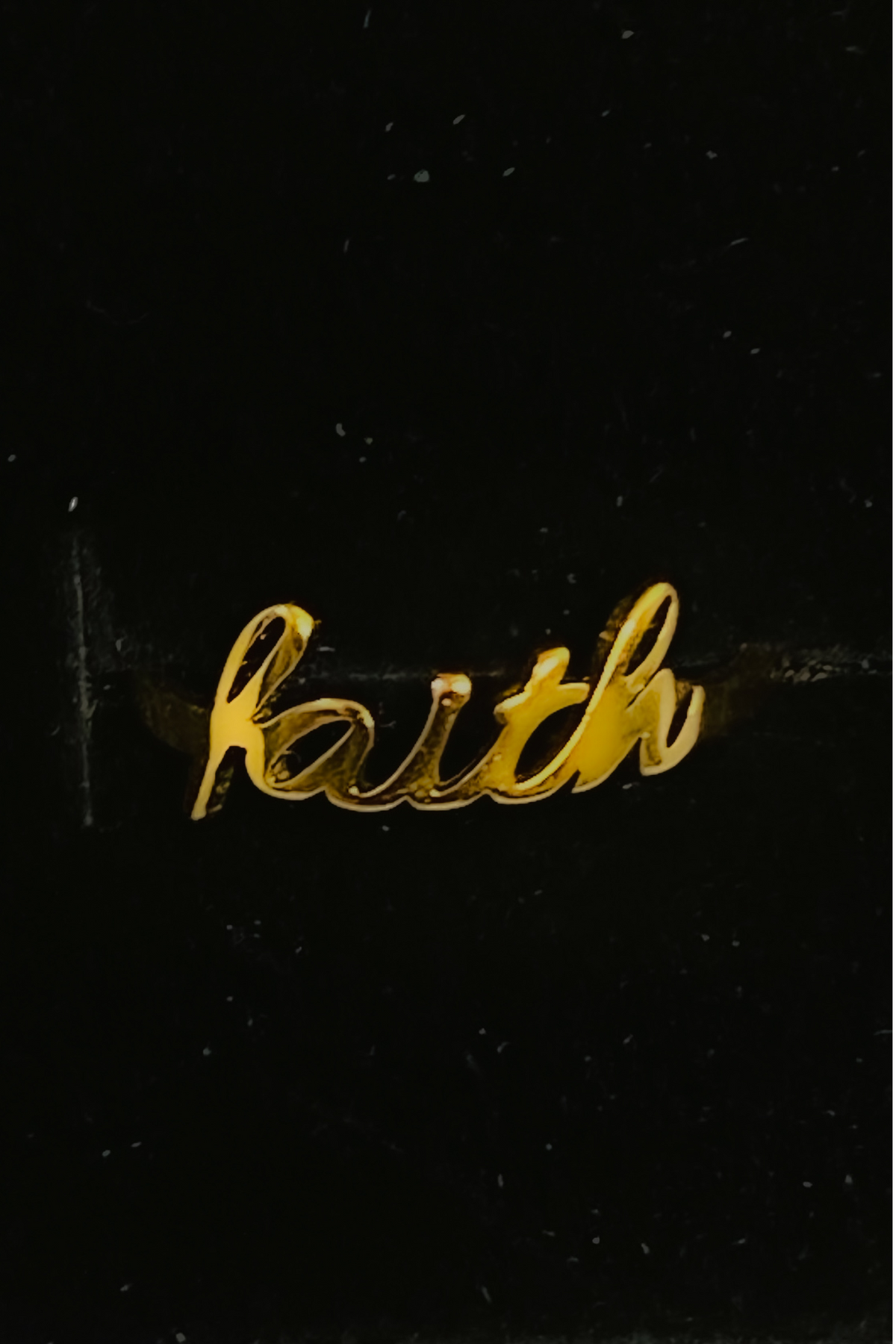 FAITH NECKLACE PENDANT RING SET