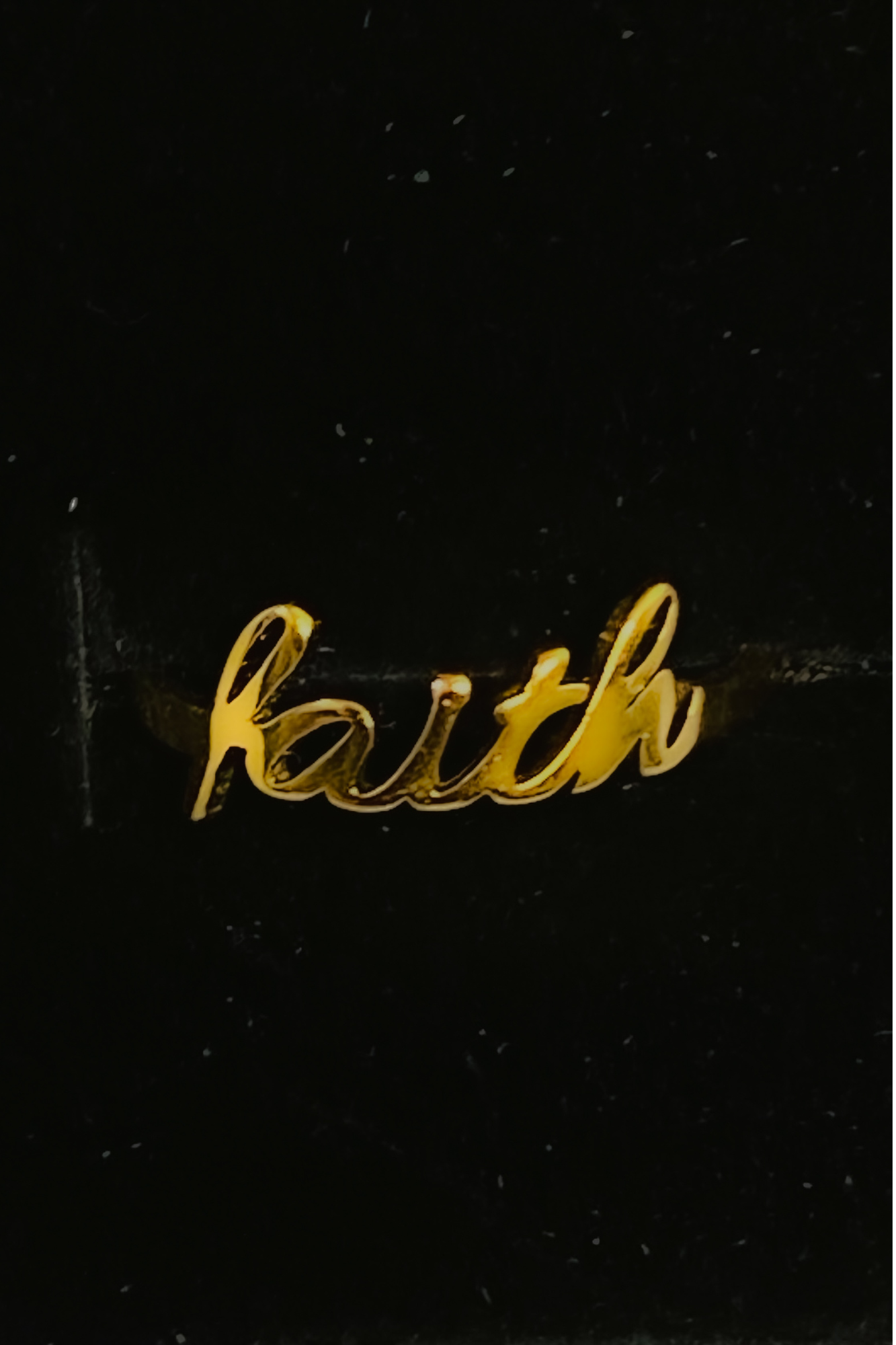 FAITH NECKLACE PENDANT RING SET