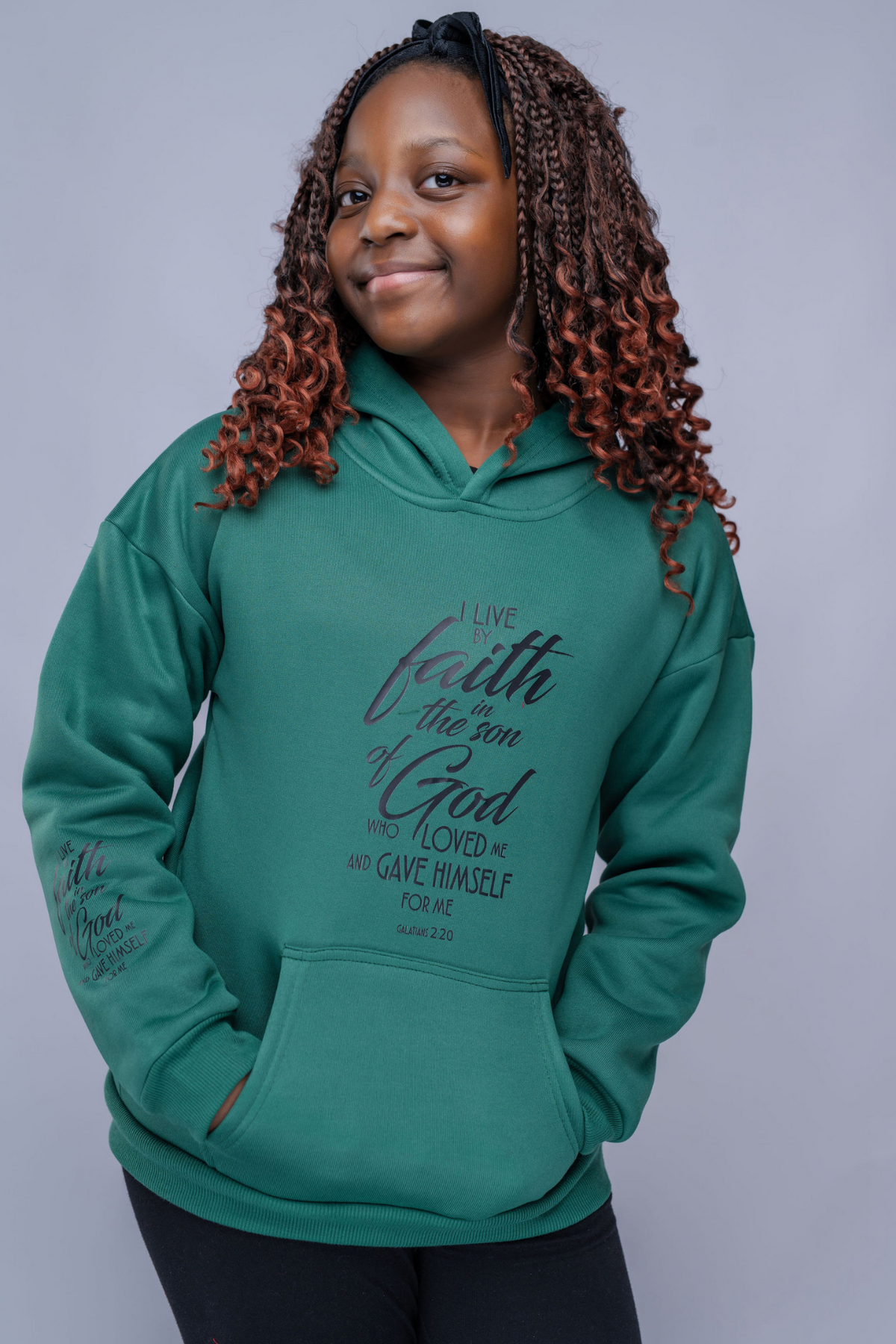 GALATIANS 2:20 GIRLS HOODIE