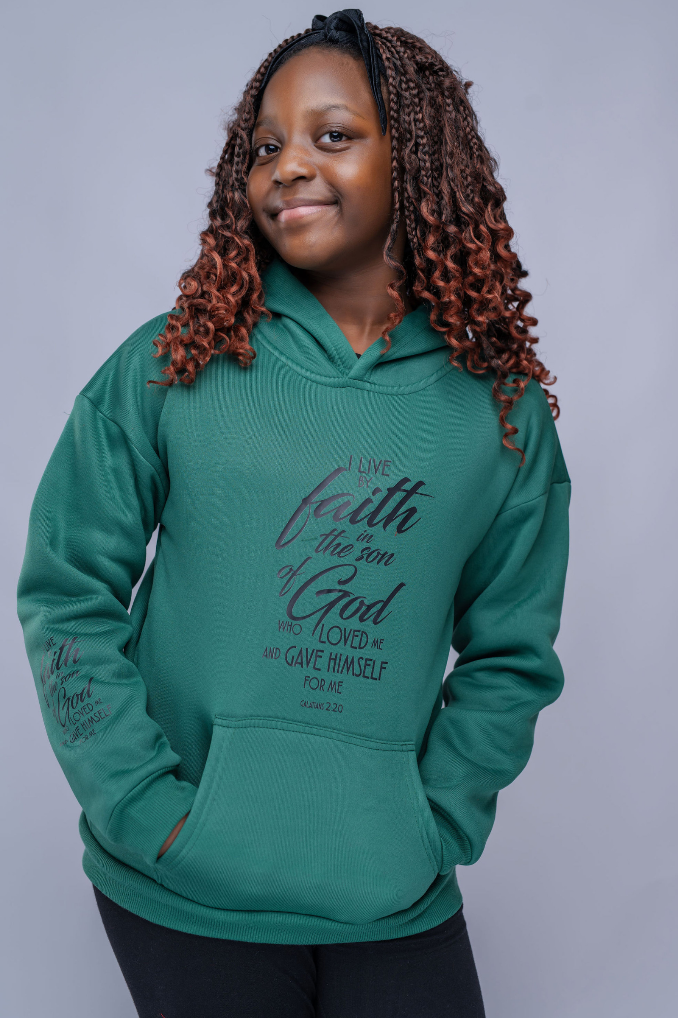 GALATIANS 2:20 GIRLS HOODIE