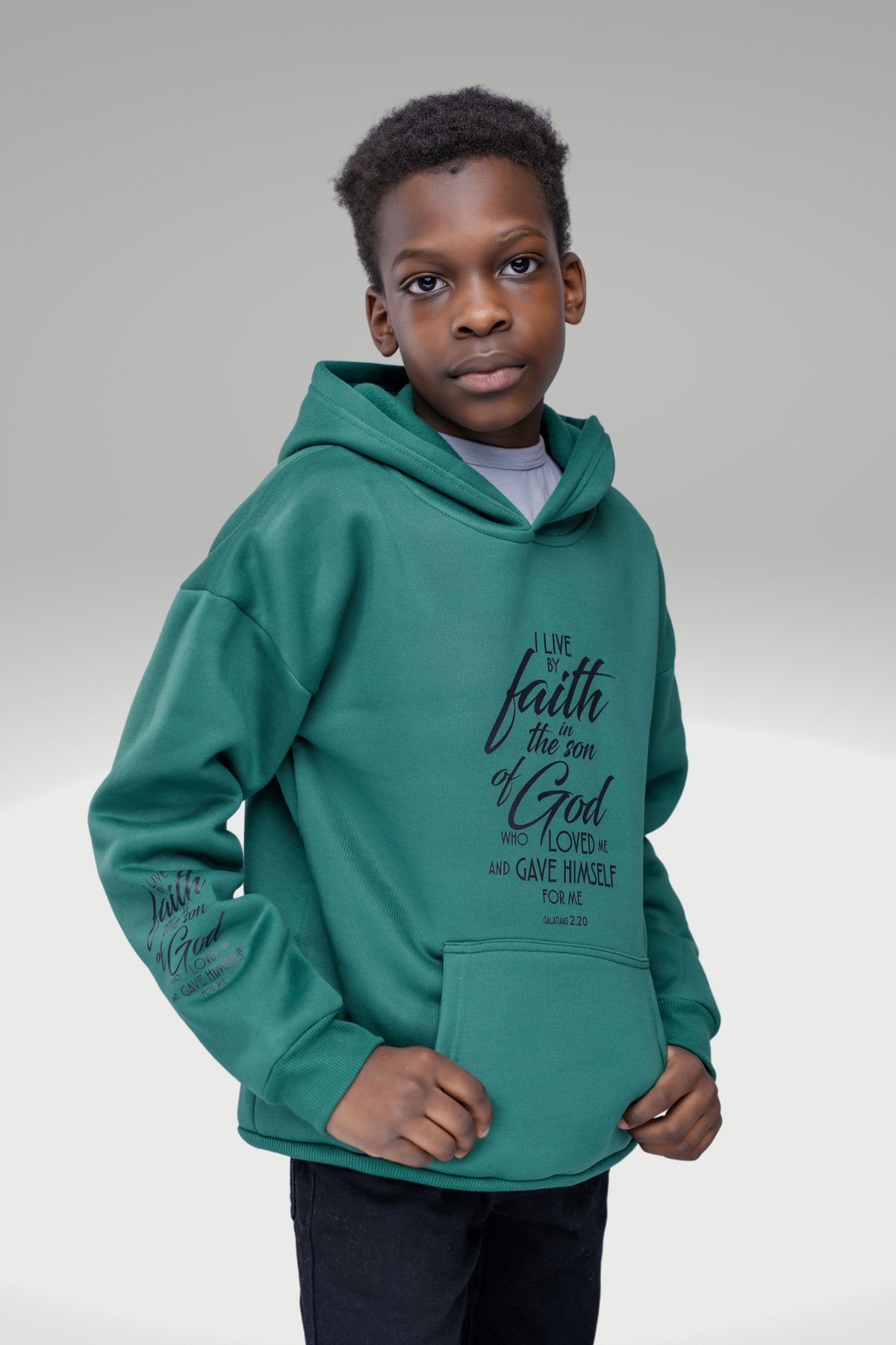 GALATIANS 2:20 BOYS HOODIE