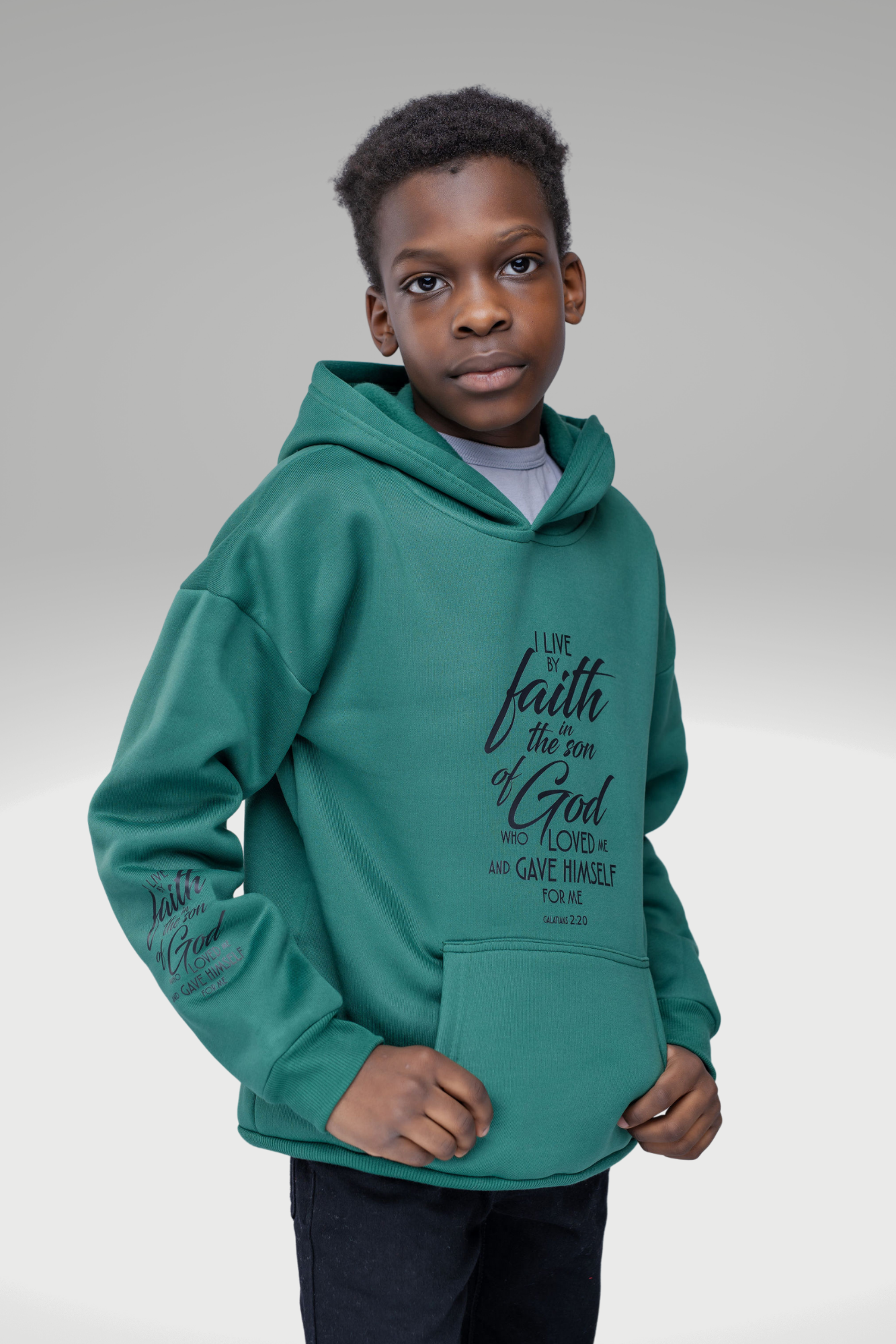 GALATIANS 2:20 BOYS HOODIE
