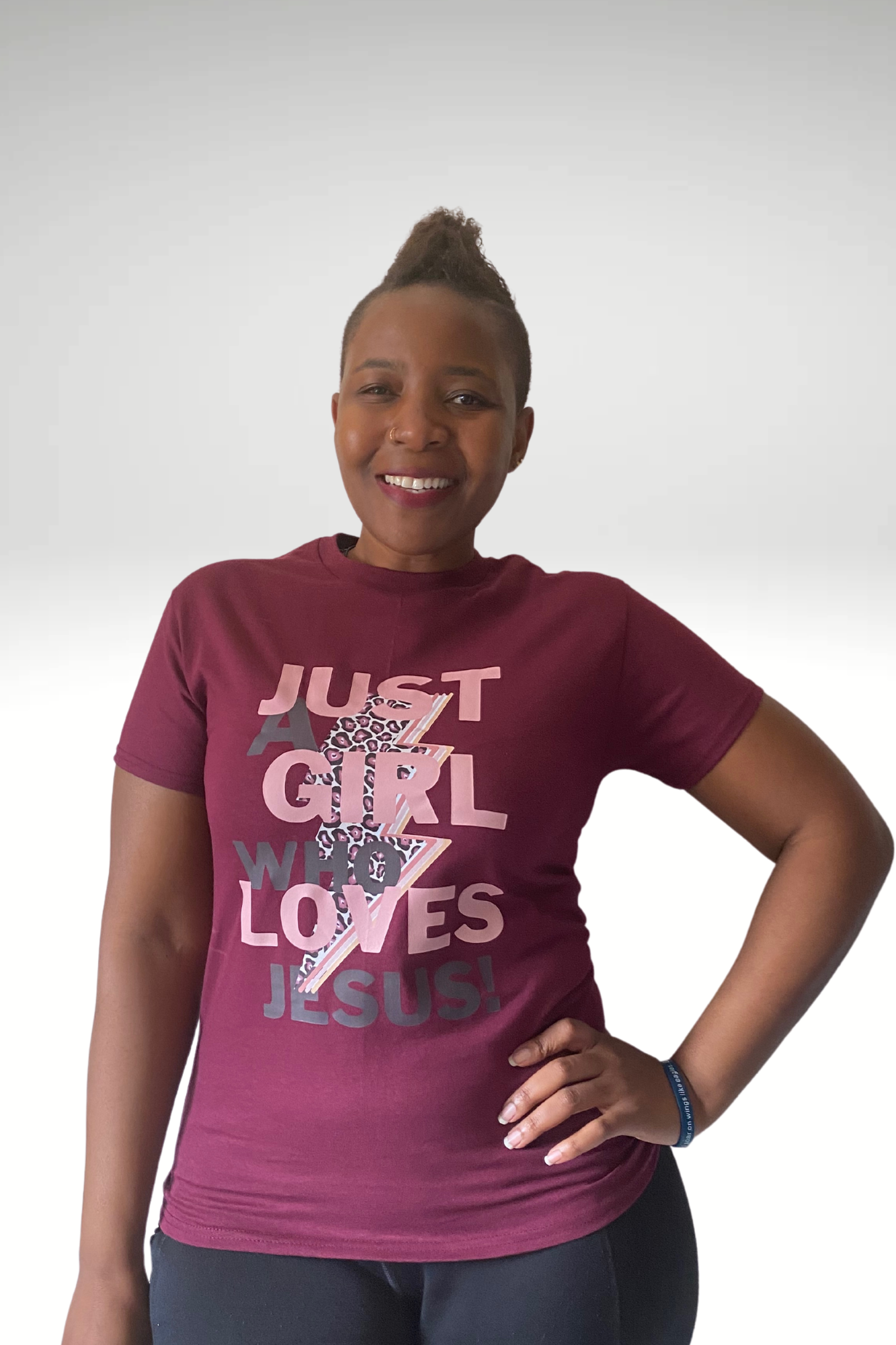 GIRL WHO LOVES JESUS T-SHIRT