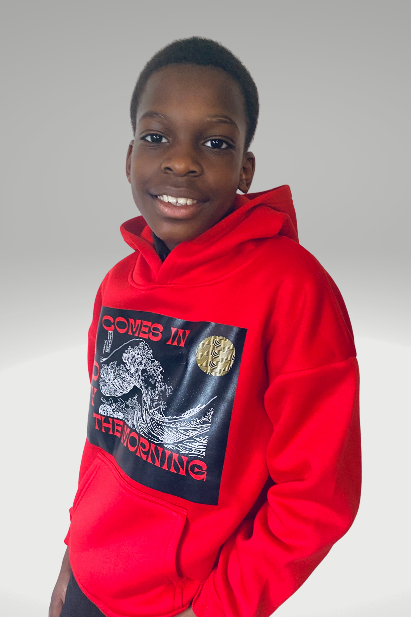 JOY COMES IN THE MORNING BOYS HOODIE