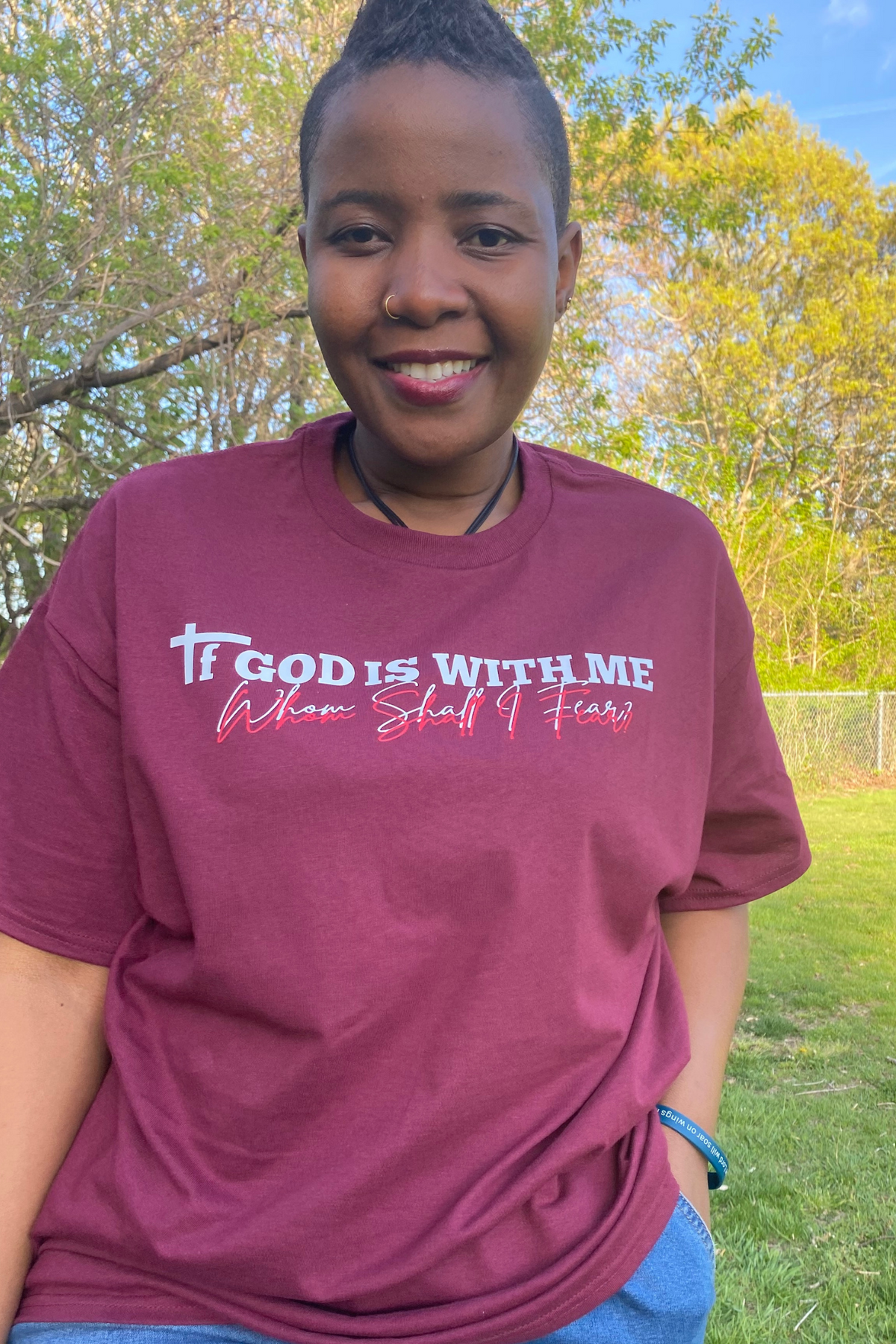 IF GOD IS WITH ME T-SHIRT