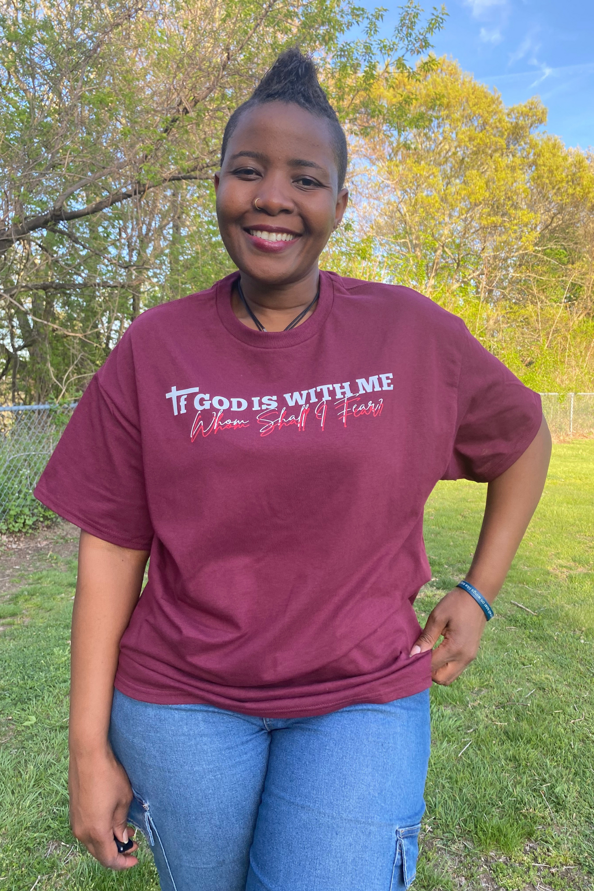 IF GOD IS WITH ME T-SHIRT