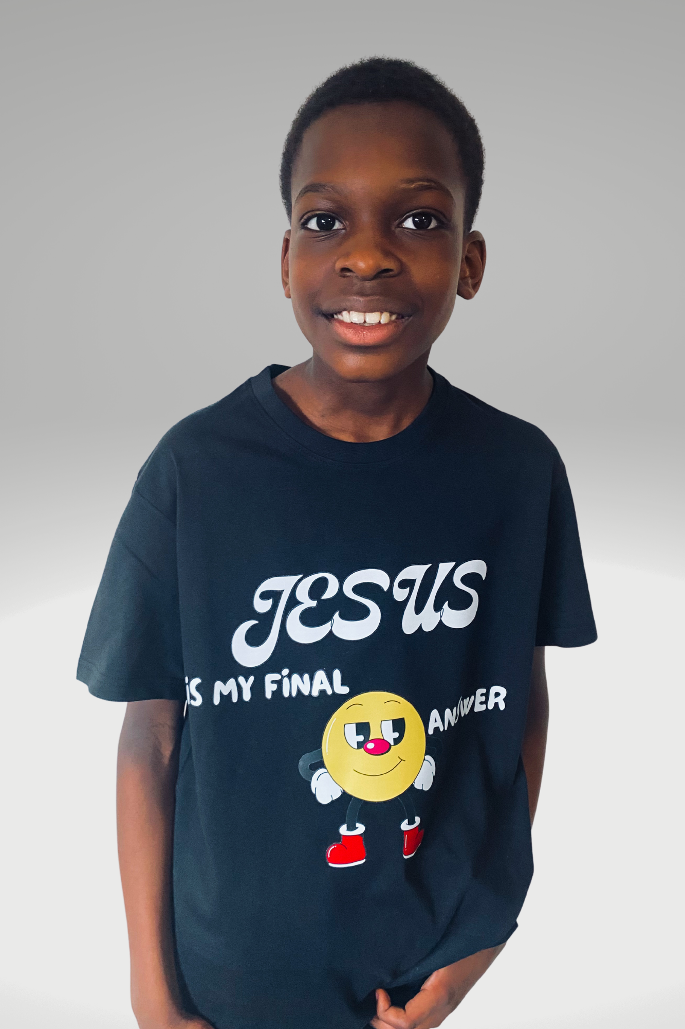 JESUS IS MY FINAL ANSWER BOYS T-SHIRT