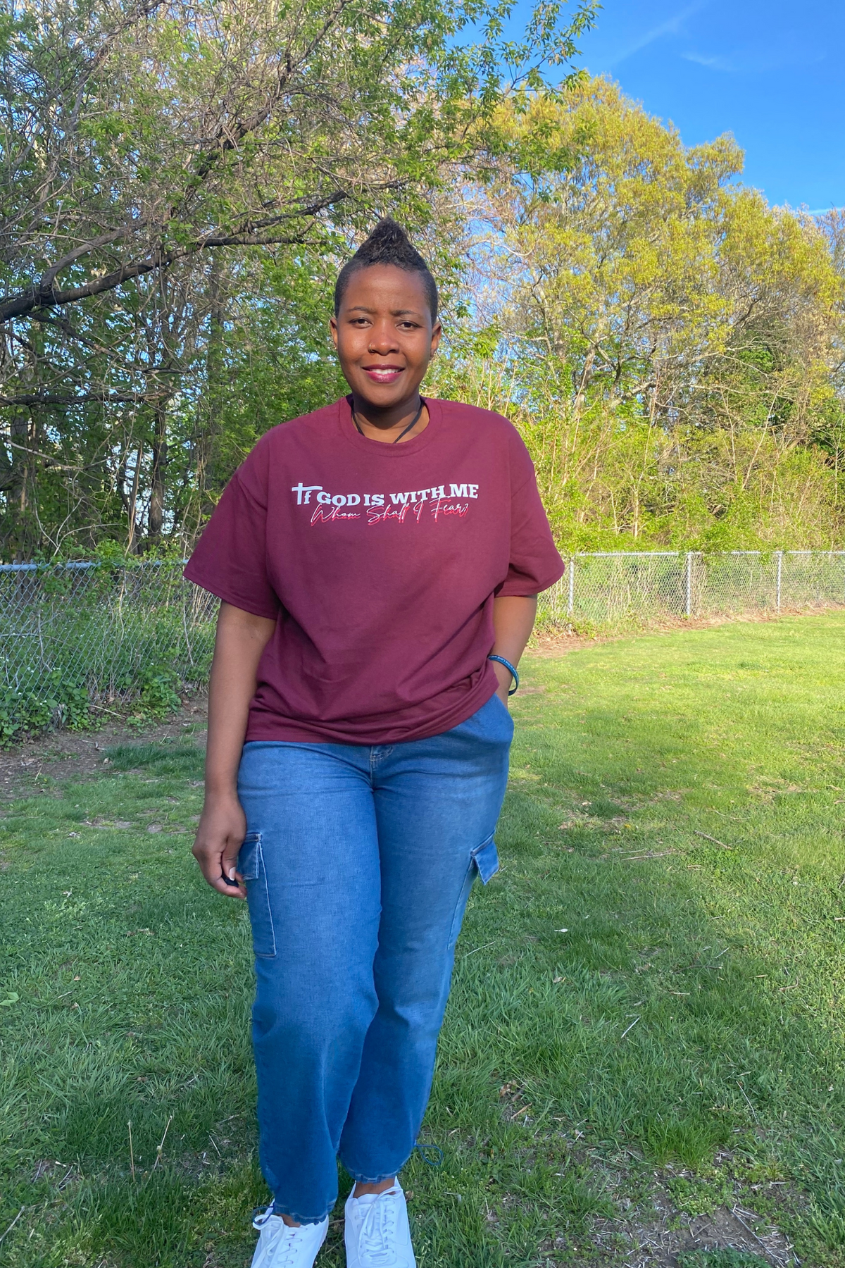 IF GOD IS WITH ME T-SHIRT