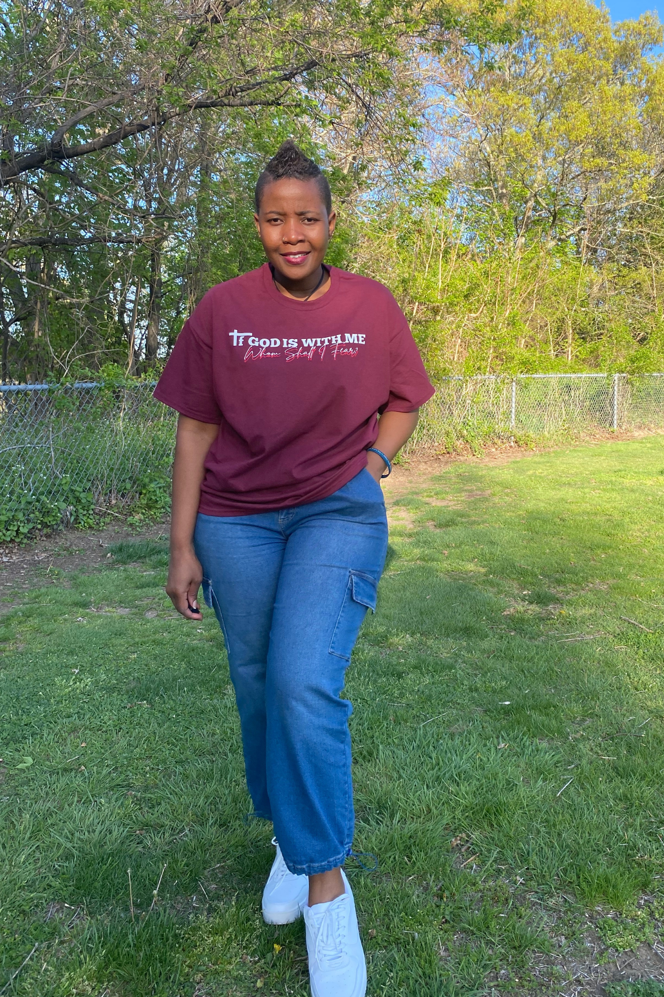 IF GOD IS WITH ME T-SHIRT