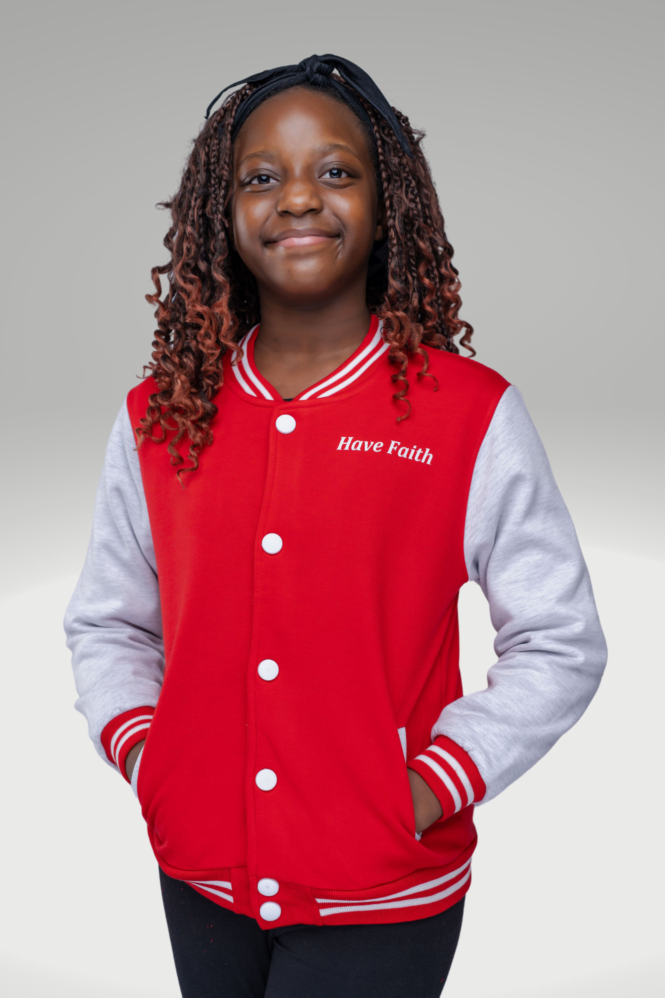 HAVE FAITH KIDS BASEBALL JACKET