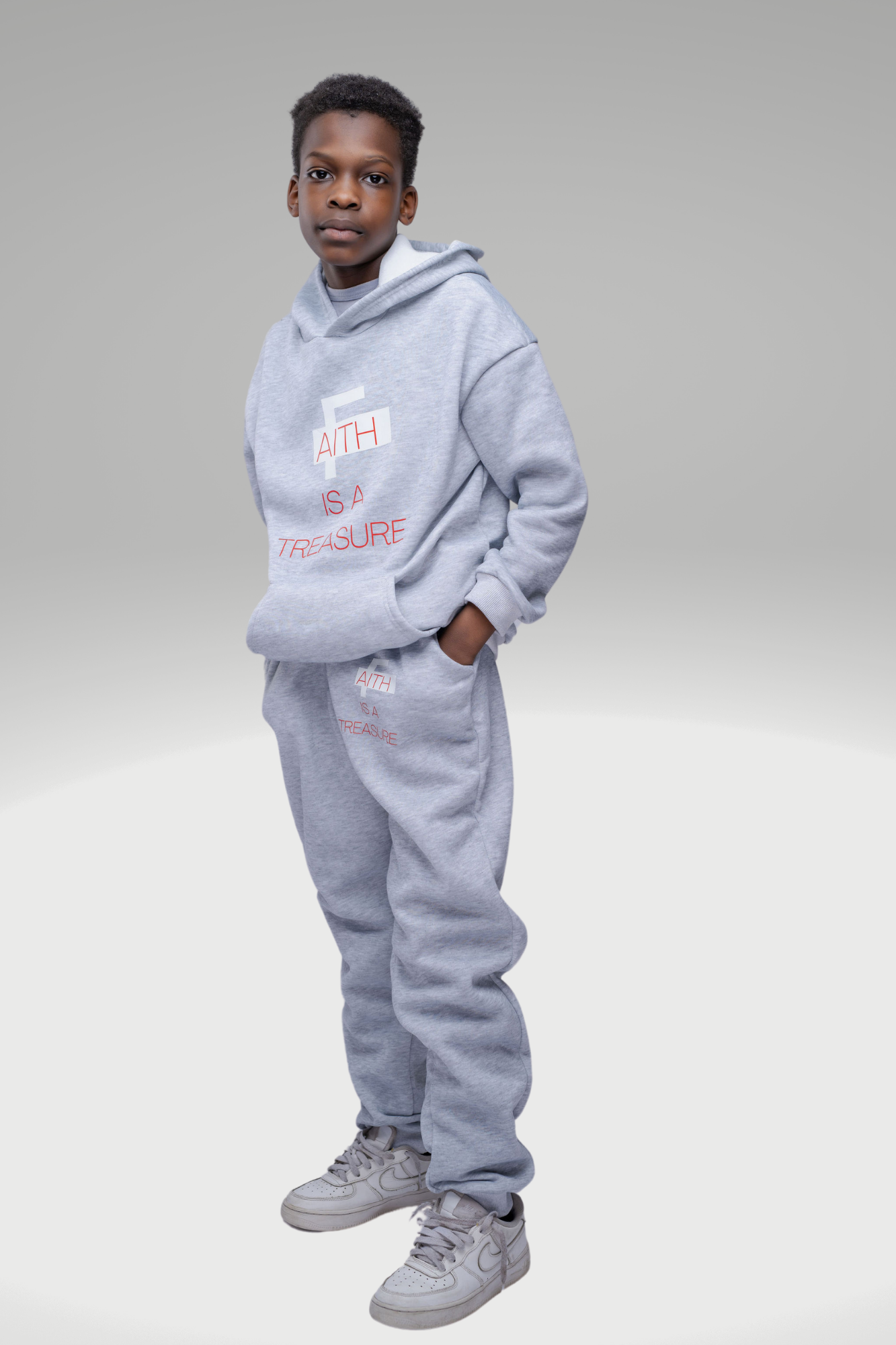 FAITH IS A TREASURE KIDS 2-PIECE SET