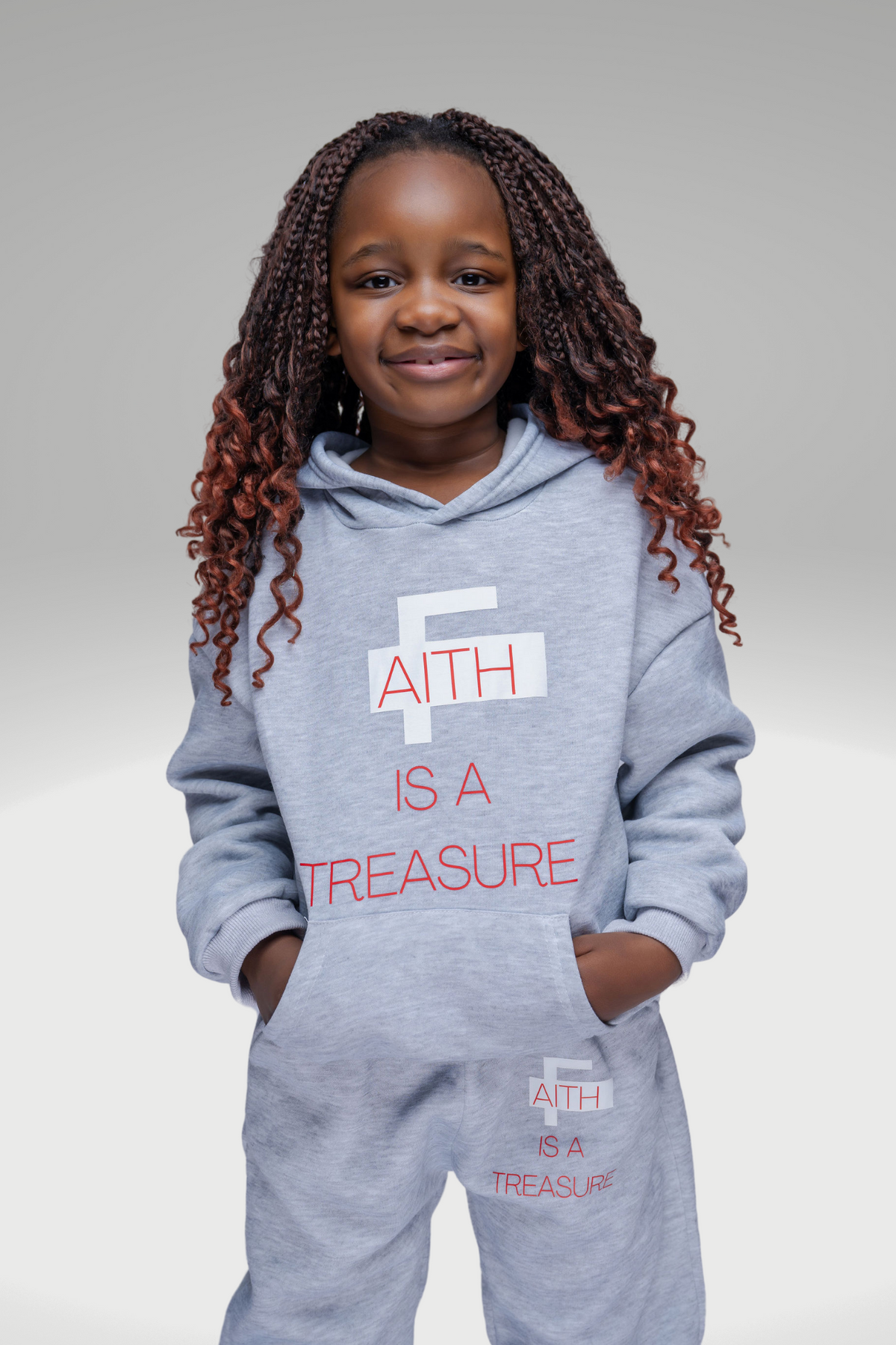 FAITH IS A TREASURE KIDS 2-PIECE SET