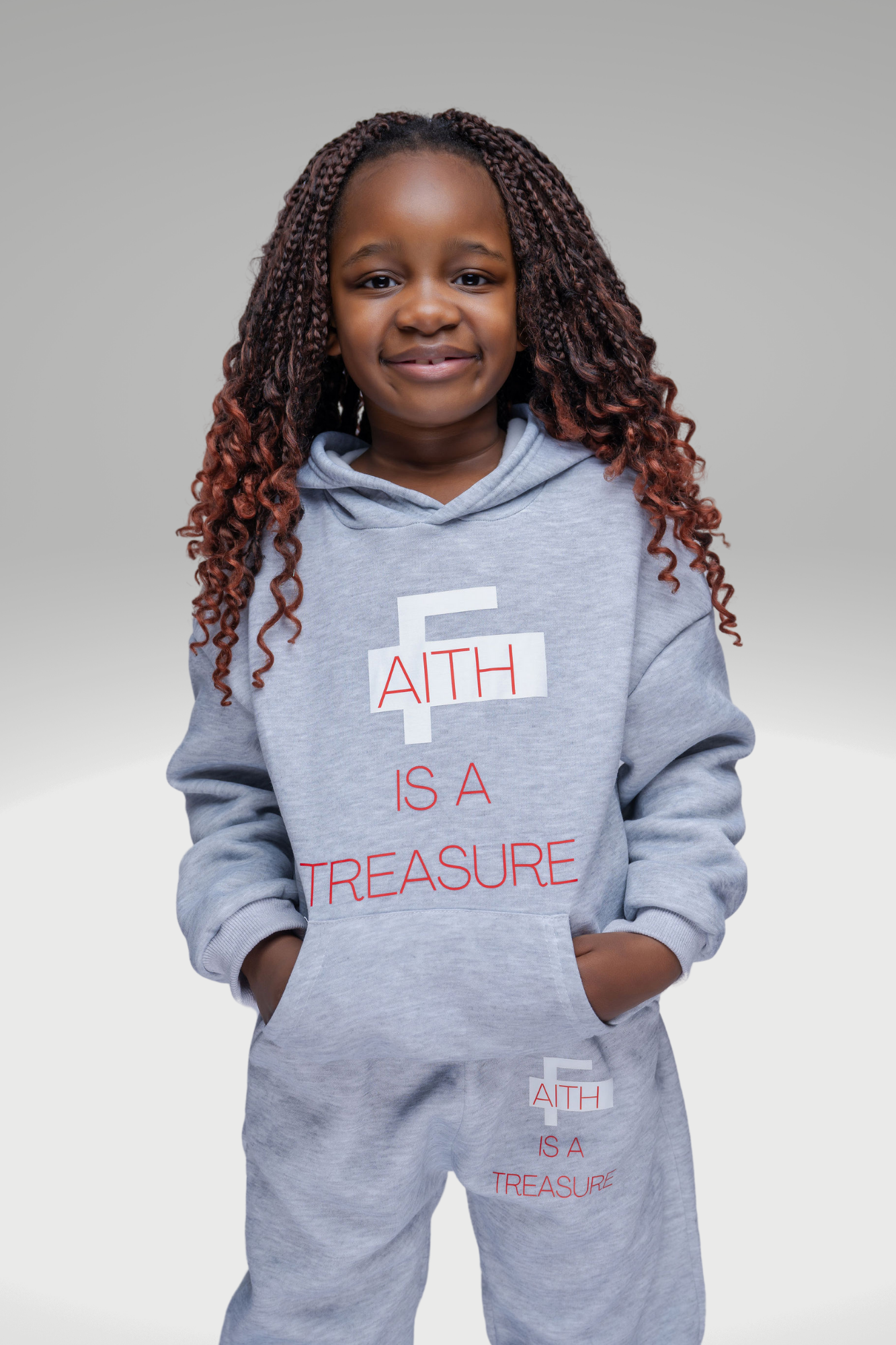 FAITH IS A TREASURE KIDS 2-PIECE SET