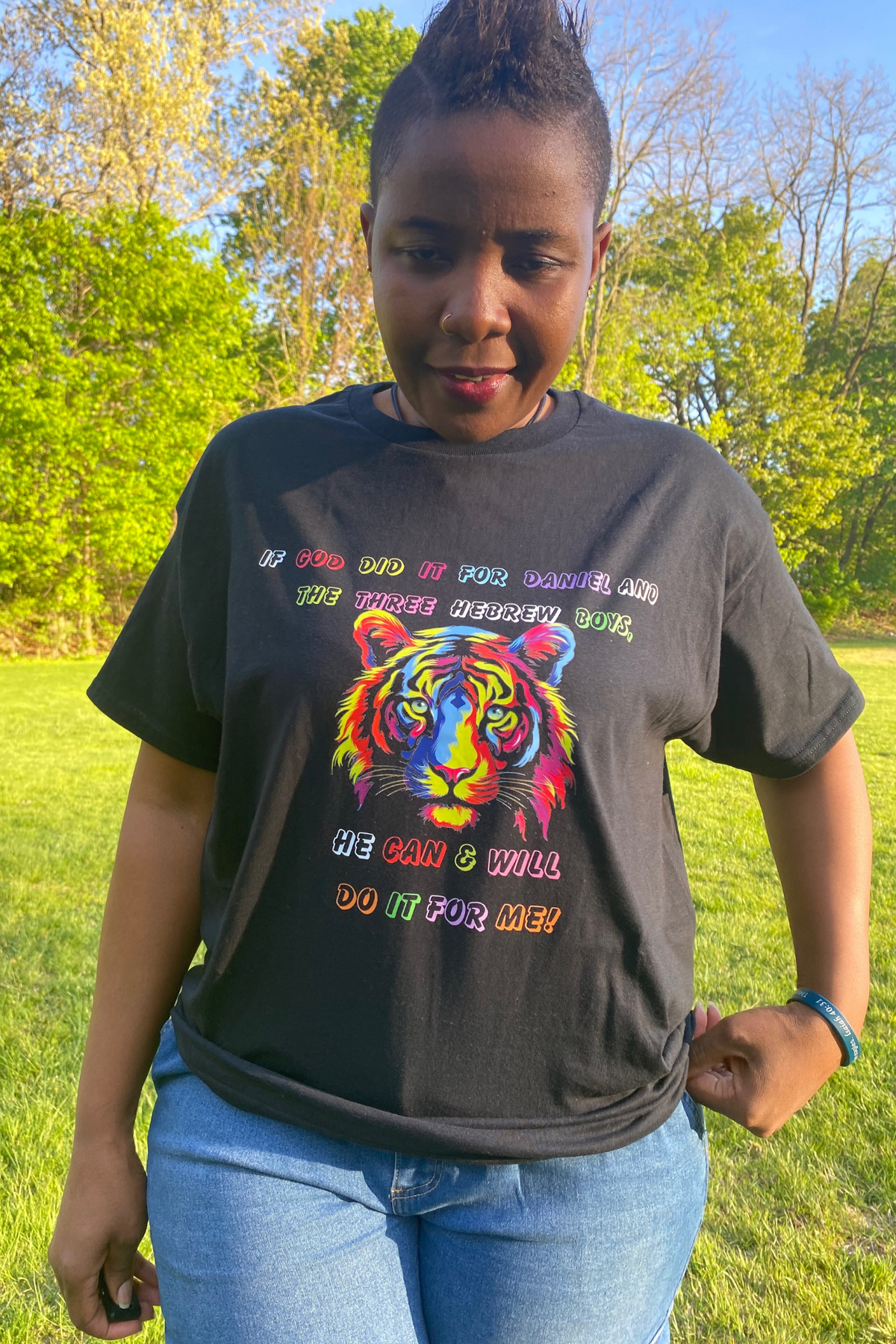 IF GOD DID IT ADULTS T-SHIRT