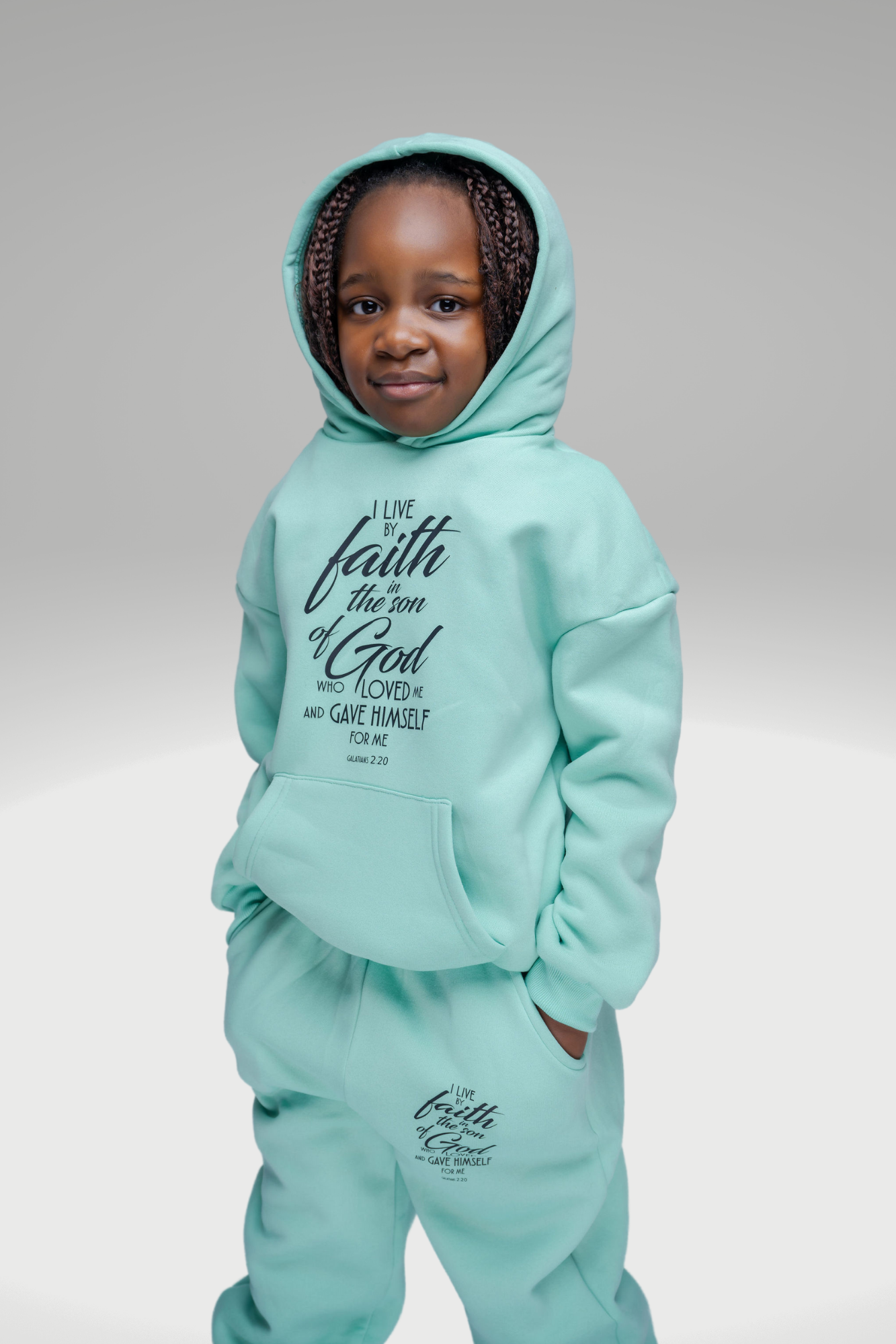 GALATIANS 2:20 KIDS 2-PIECE HOODIE SET