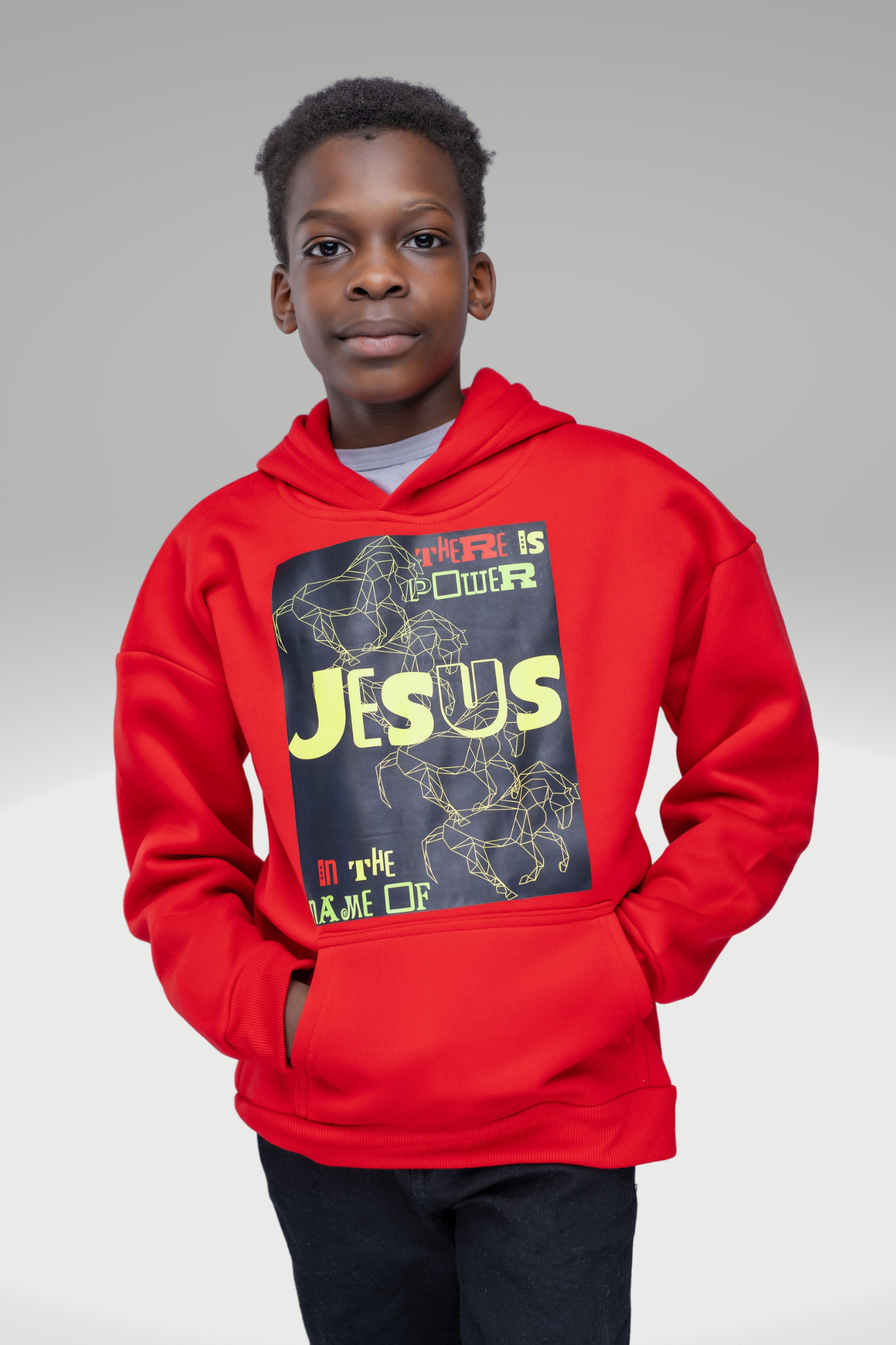 POWER IN THE NAME OF JESUS BOYS HOODIE