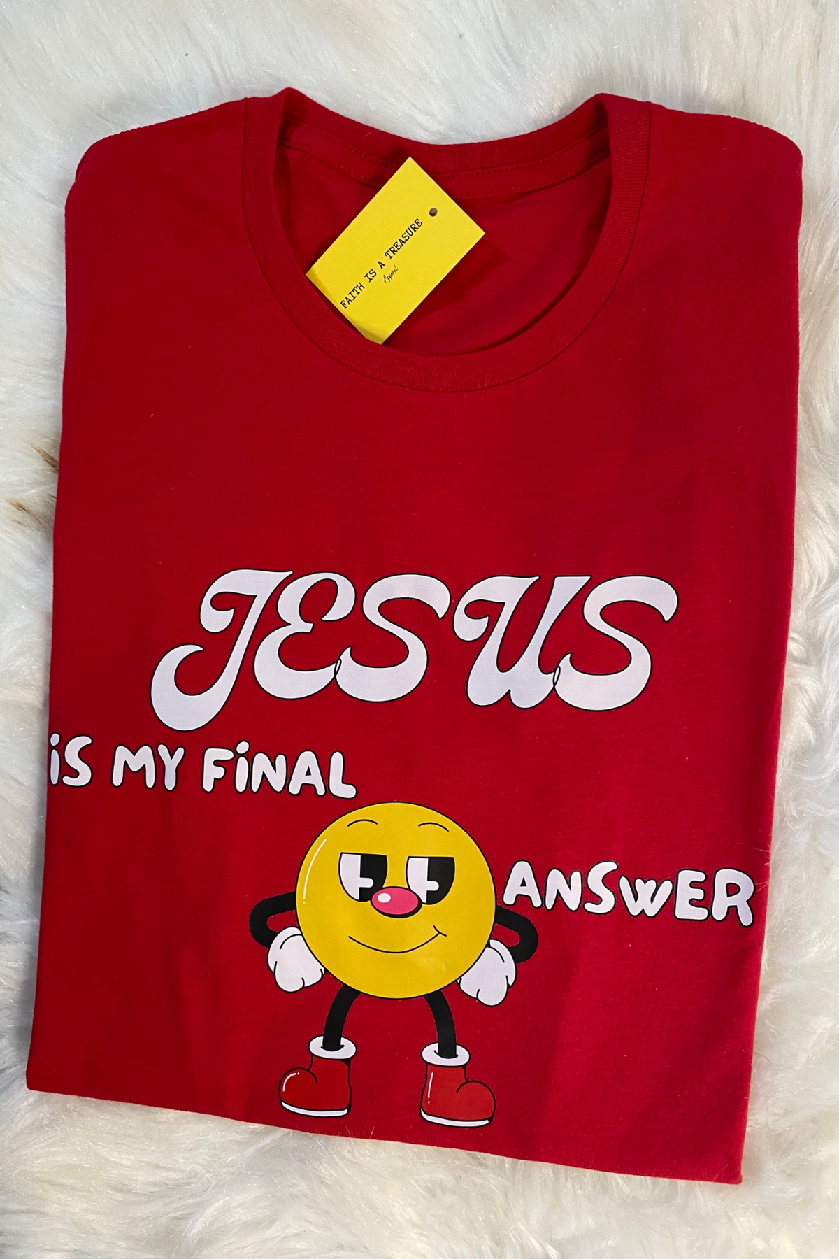 JESUS IS MY FINAL ANSWER GIRLS T-SHIRT