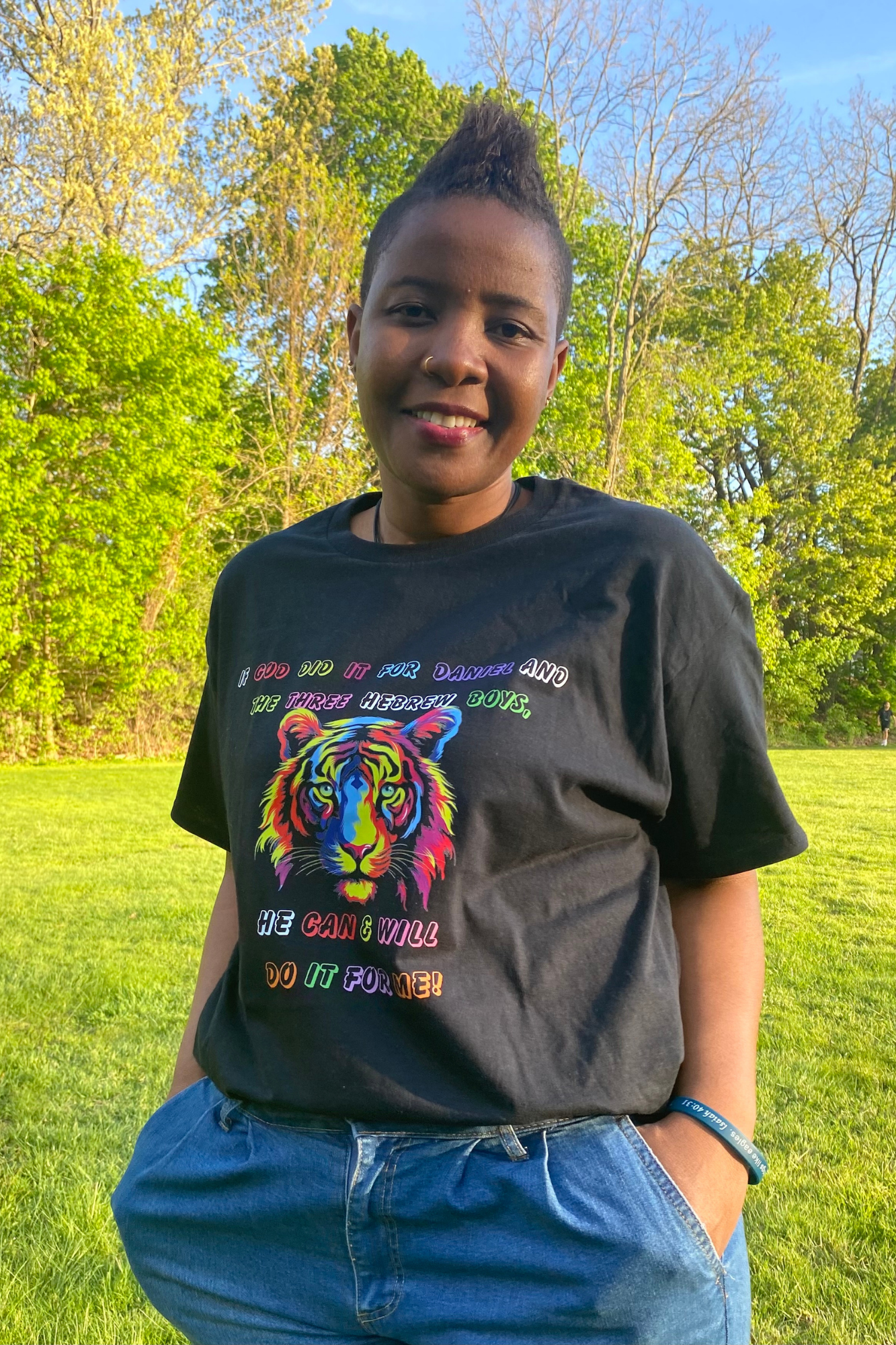 IF GOD DID IT ADULTS T-SHIRT