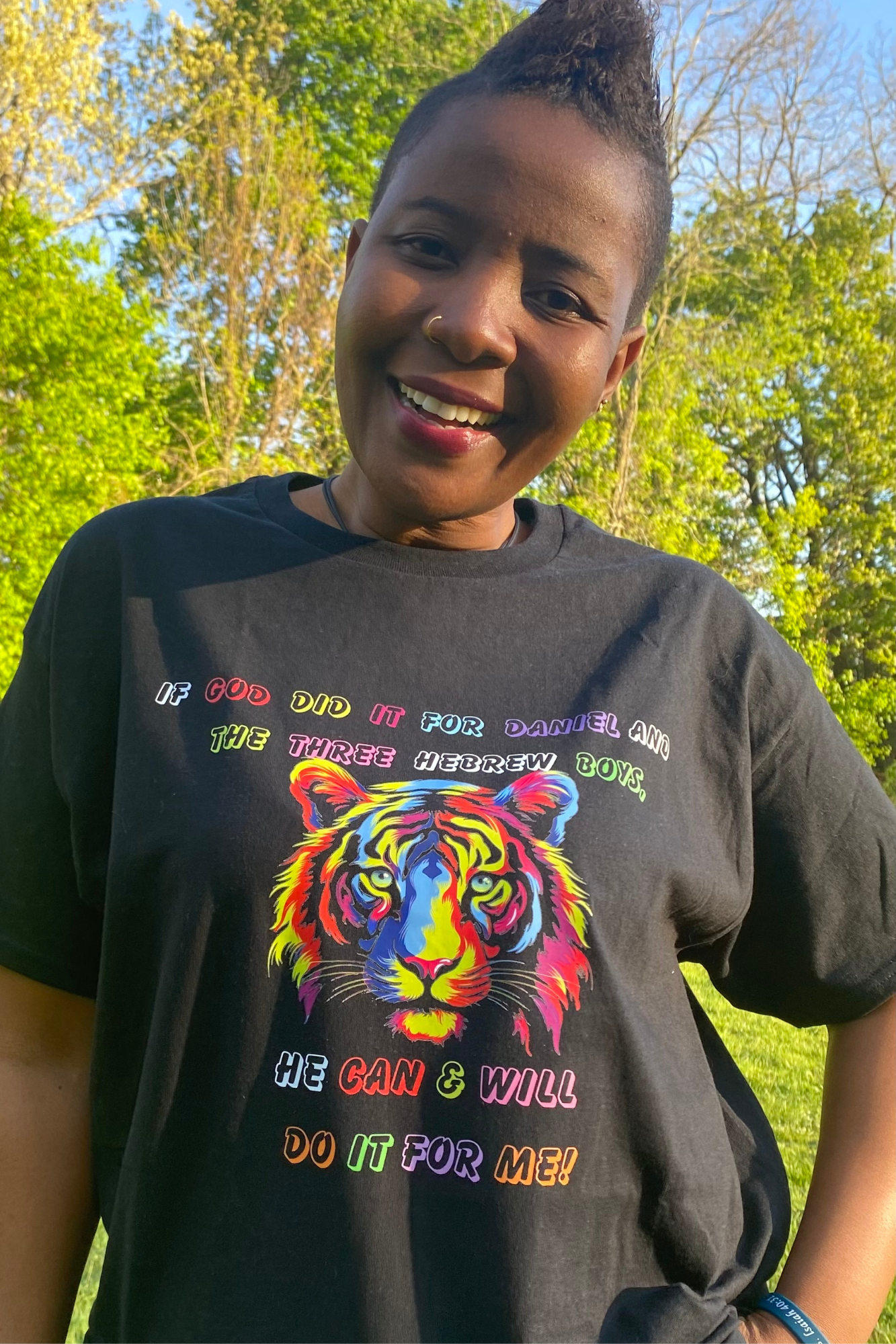 IF GOD DID IT ADULTS T-SHIRT