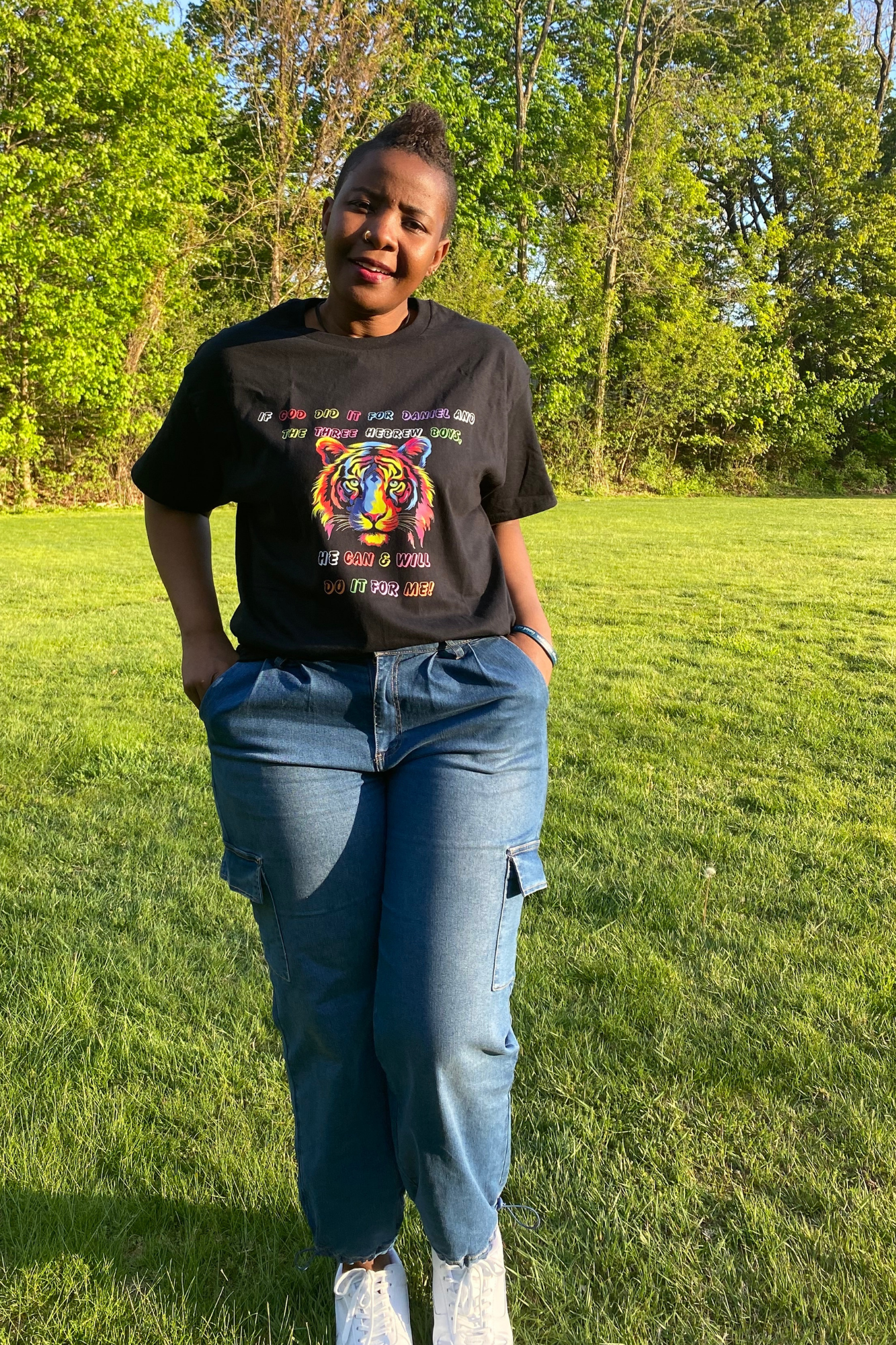 IF GOD DID IT ADULTS T-SHIRT