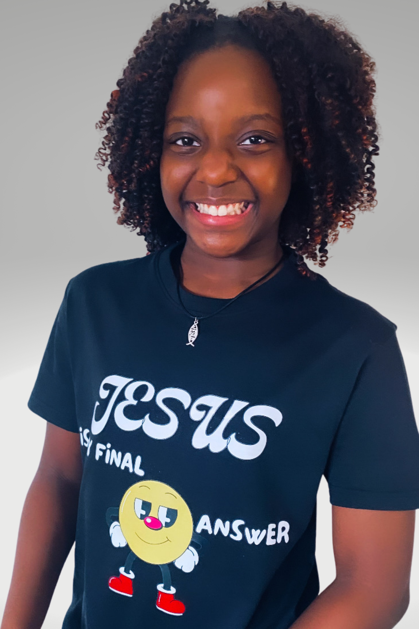 JESUS IS MY FINAL ANSWER GIRLS T-SHIRT