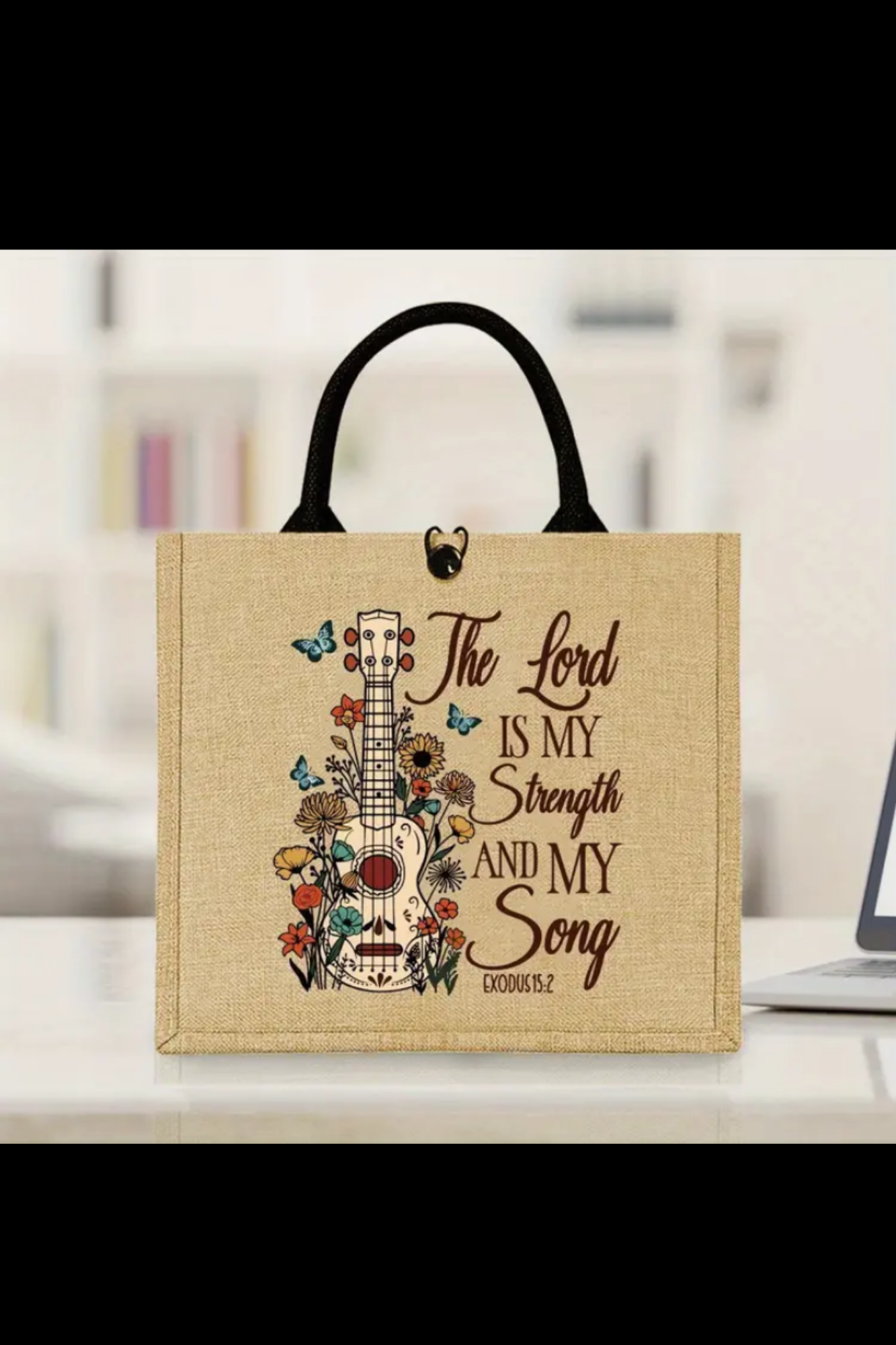 EXODUS 15:2 TOTE BAG