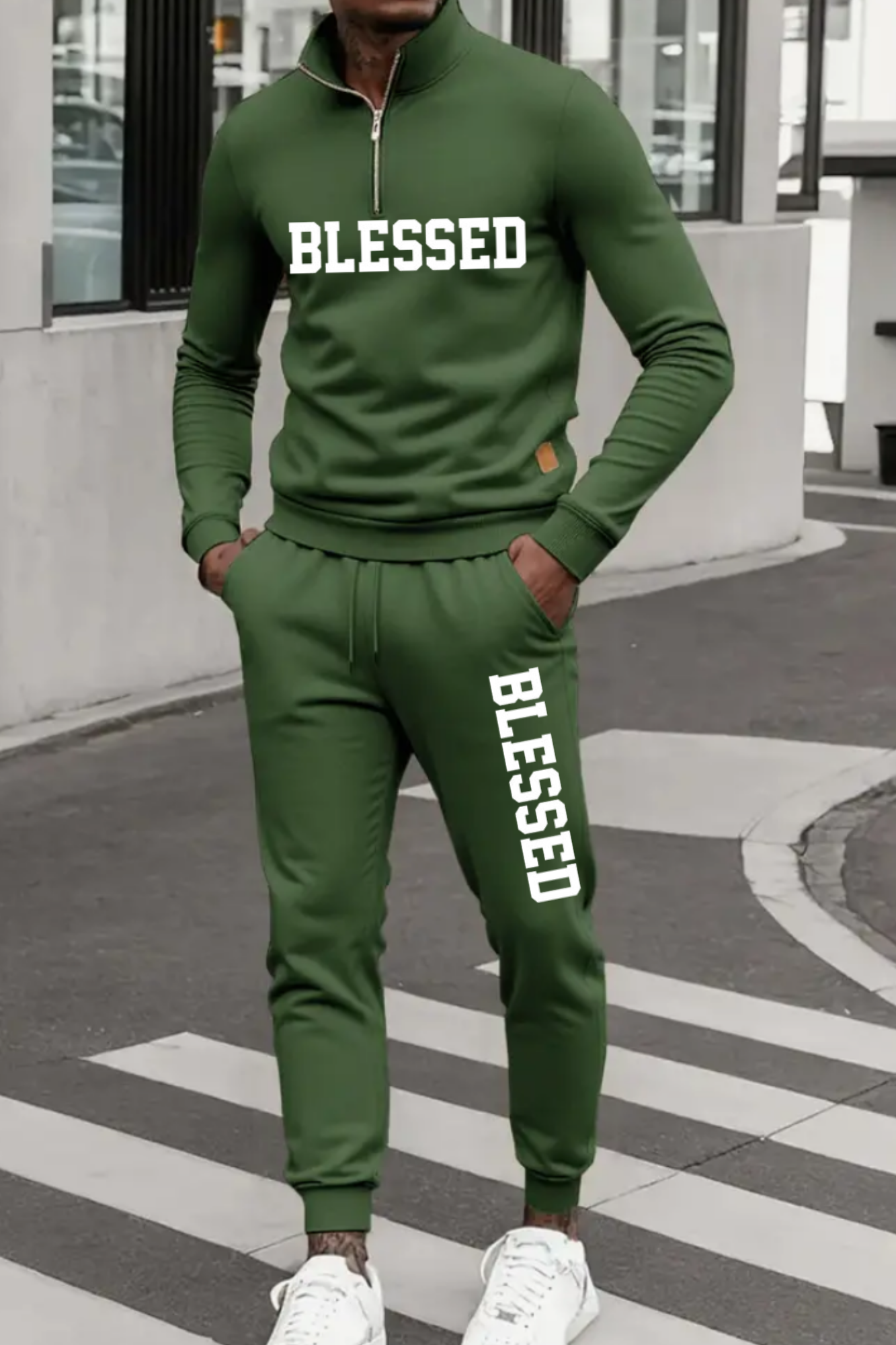 BLESSED MENS ZIPPER JERSEYS