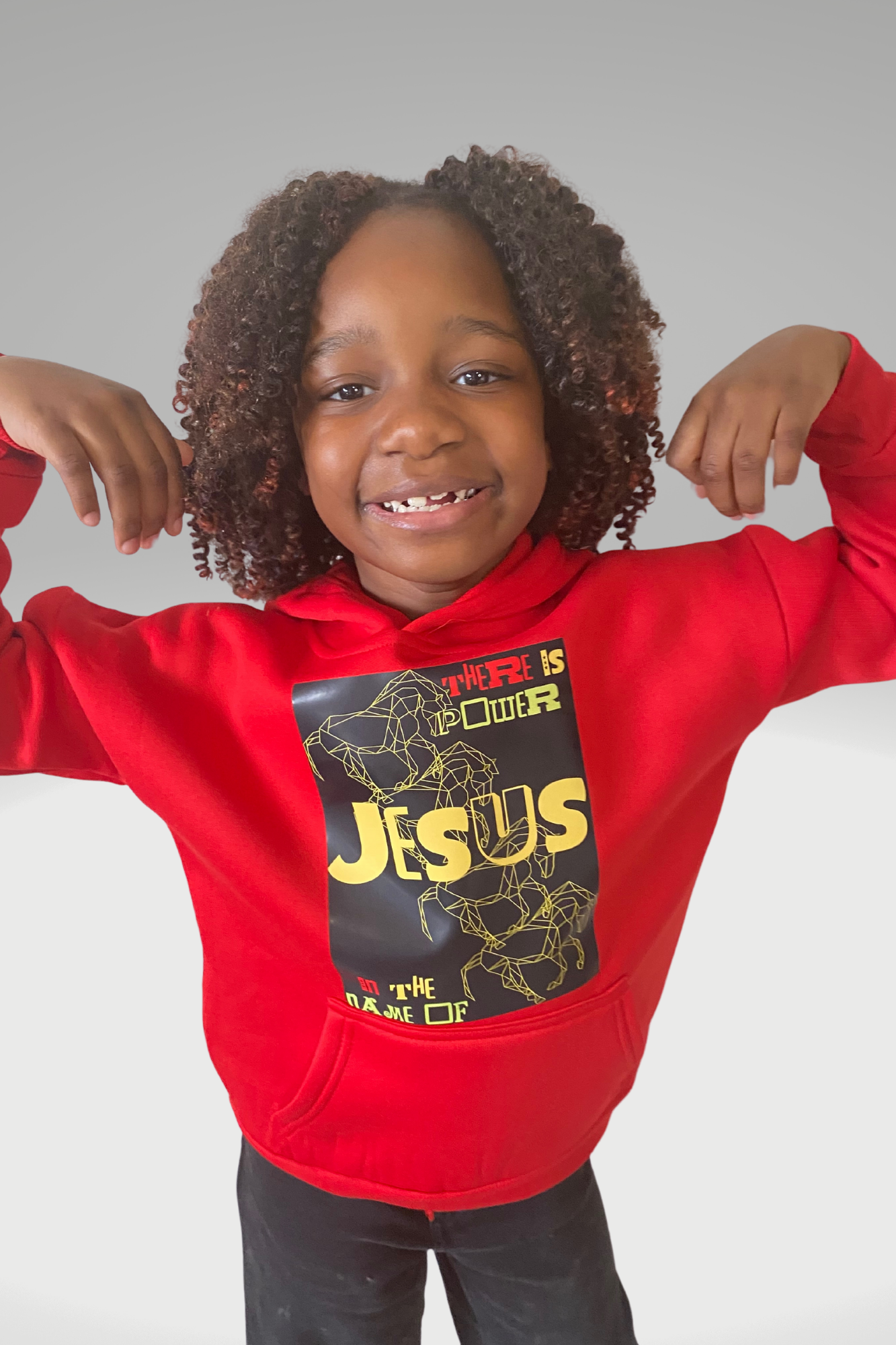 POWER IN THE NAME OF JESUS GIRLS HOODIE