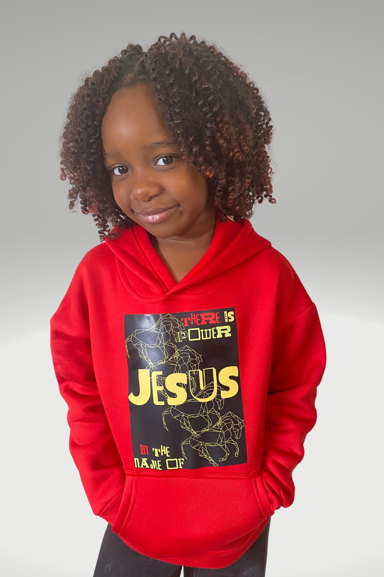 POWER IN THE NAME OF JESUS GIRLS HOODIE