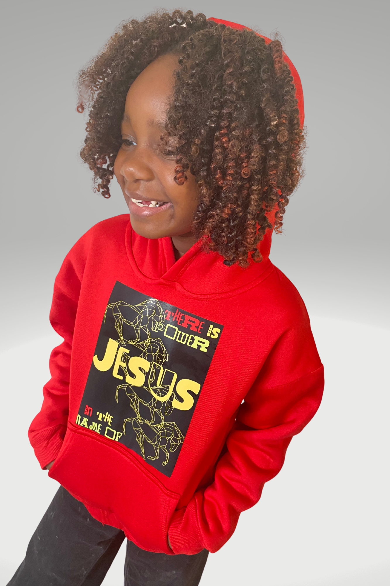 POWER IN THE NAME OF JESUS GIRLS HOODIE