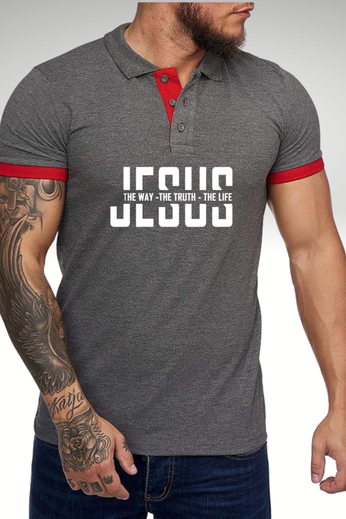 JESUS IS THE WAY POLO TSHIRT