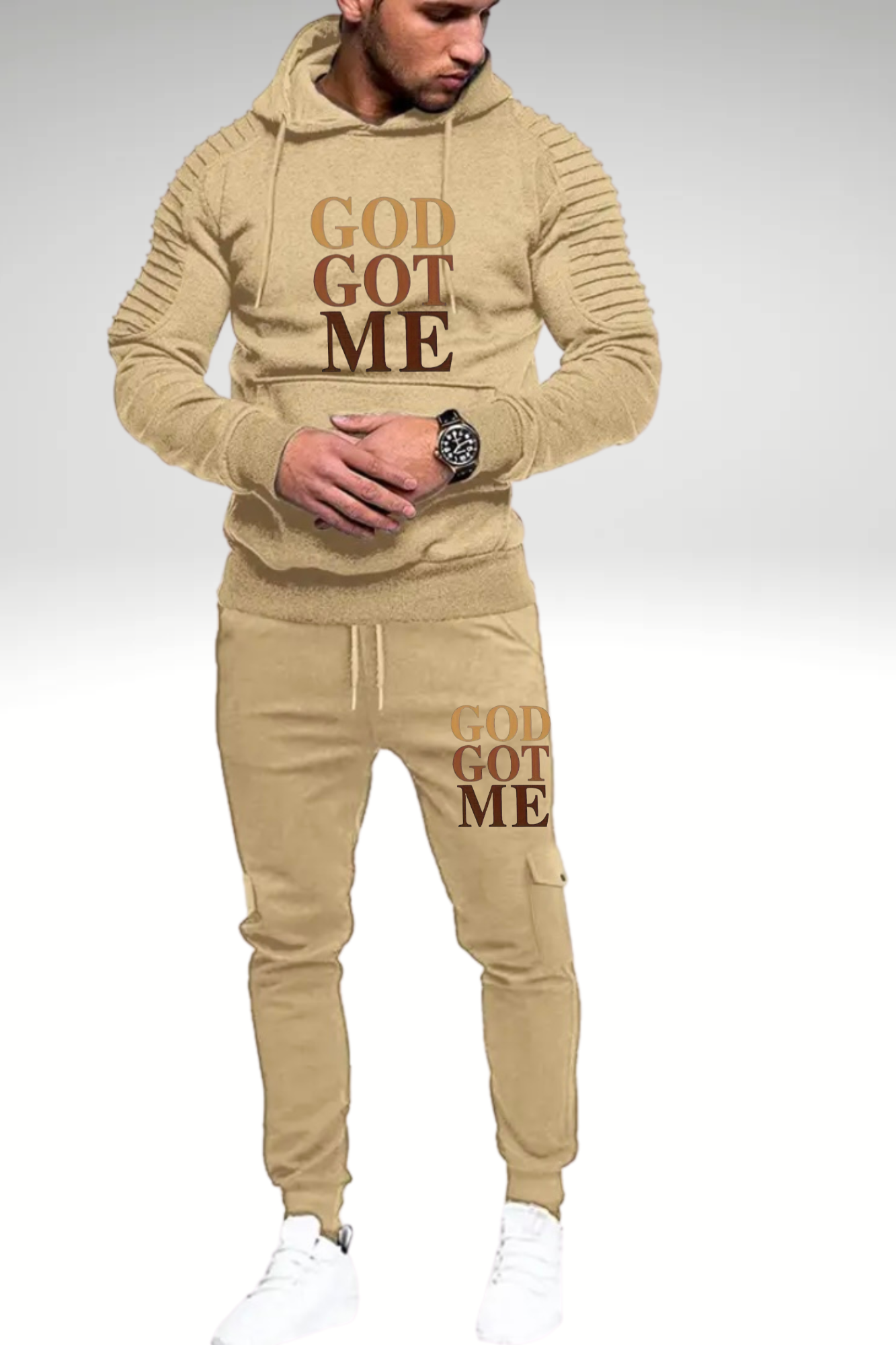 GOD GOT ME JOGGERS HOODIE SET