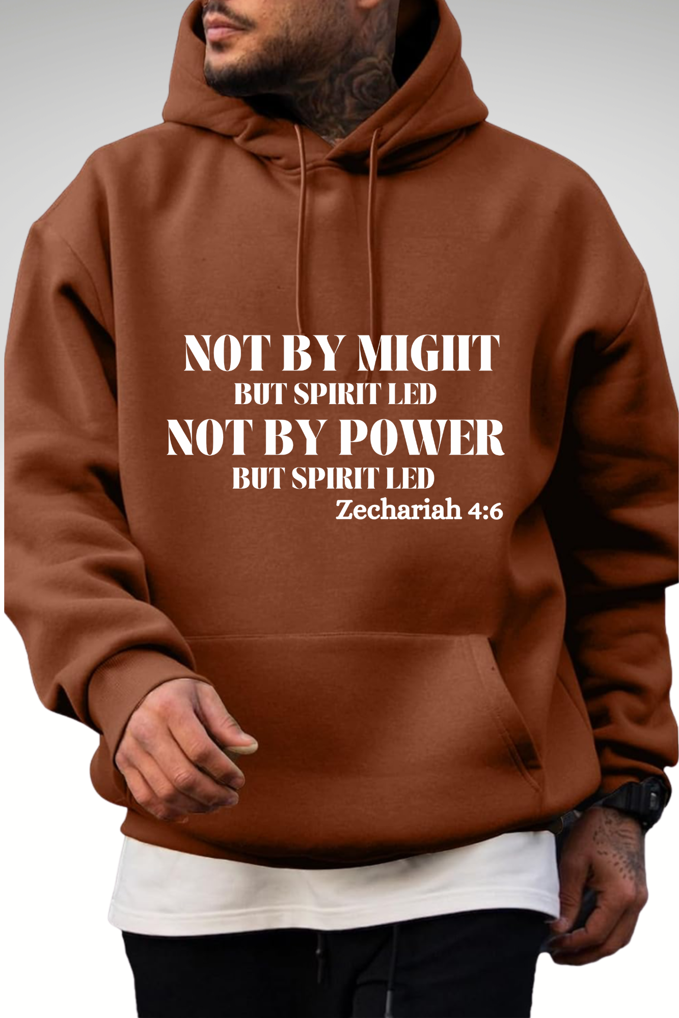 NOT BY MIGHT NOT BY POWER HOODIE