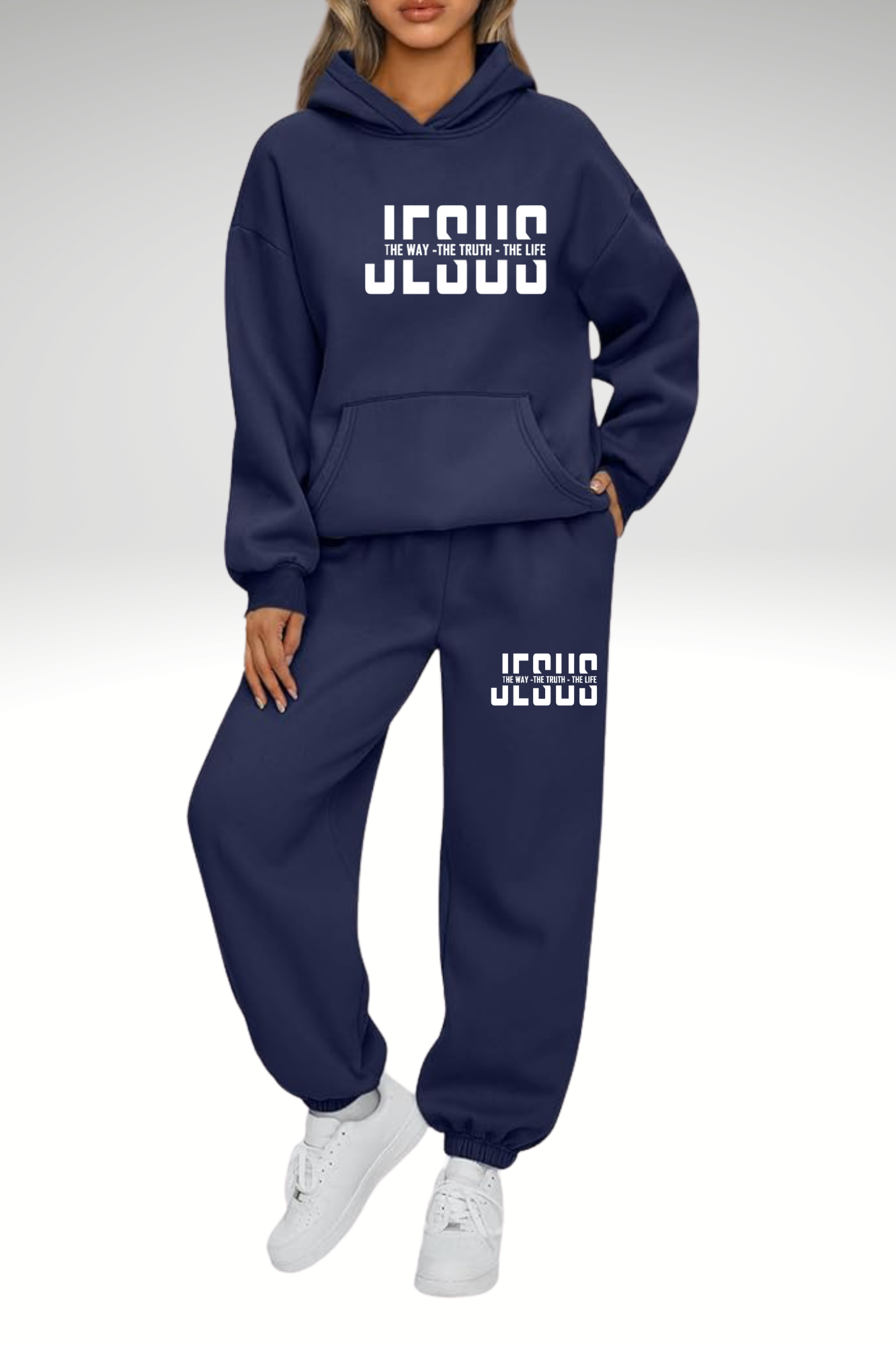 JESUS IS THE WAY WOMEN’S HOODIE SETS