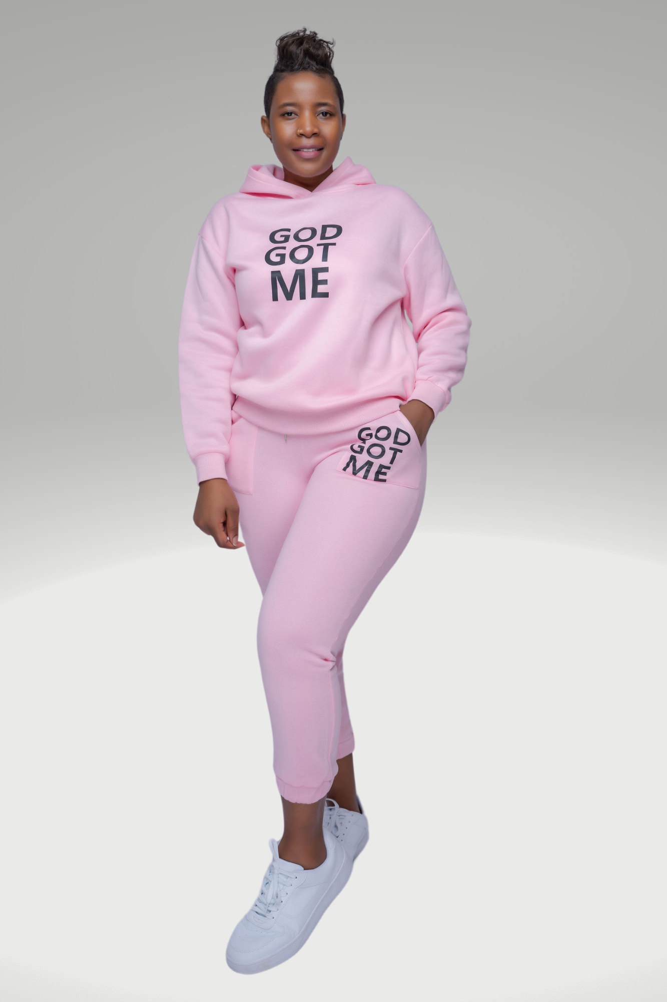 GOD GOT ME 2 PIECE JOGGERS SET