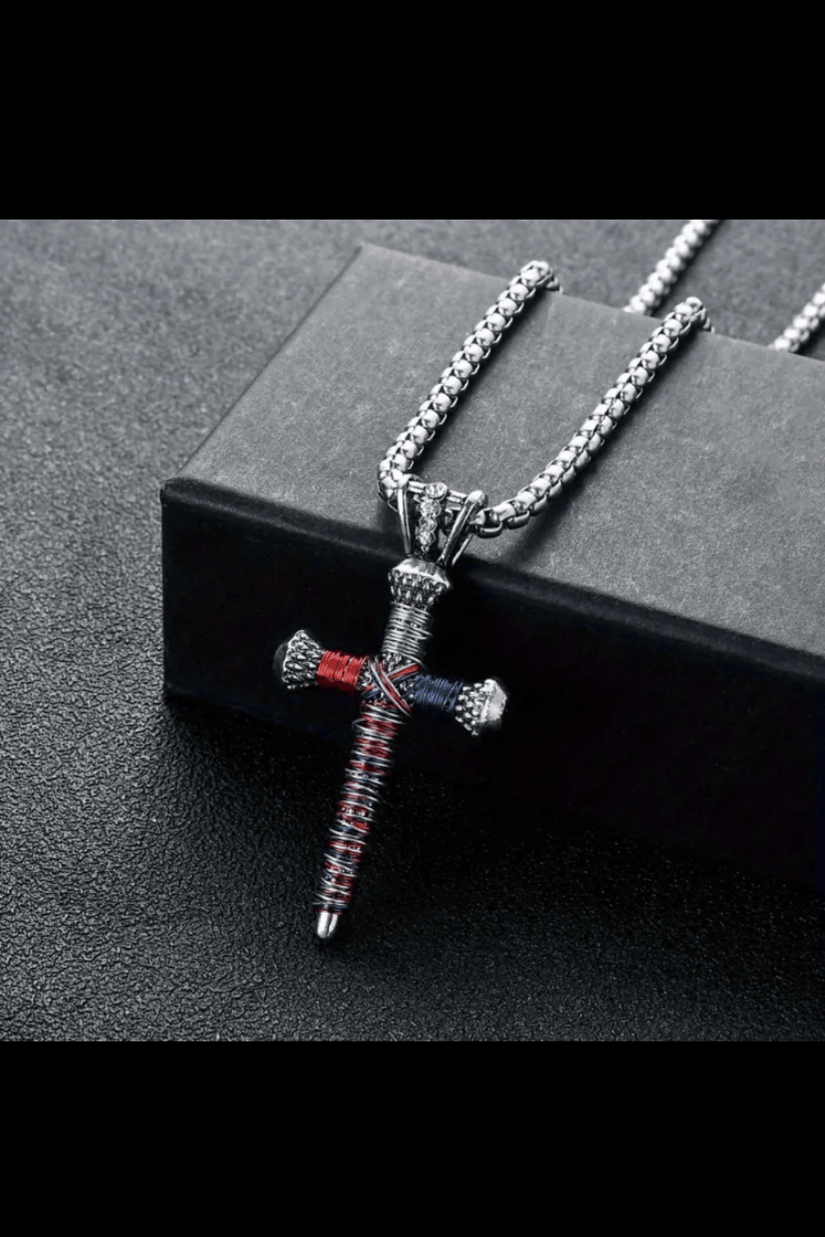 REDEEMED & RESTORED RUSTIC WIRED CROSS NECKLACE