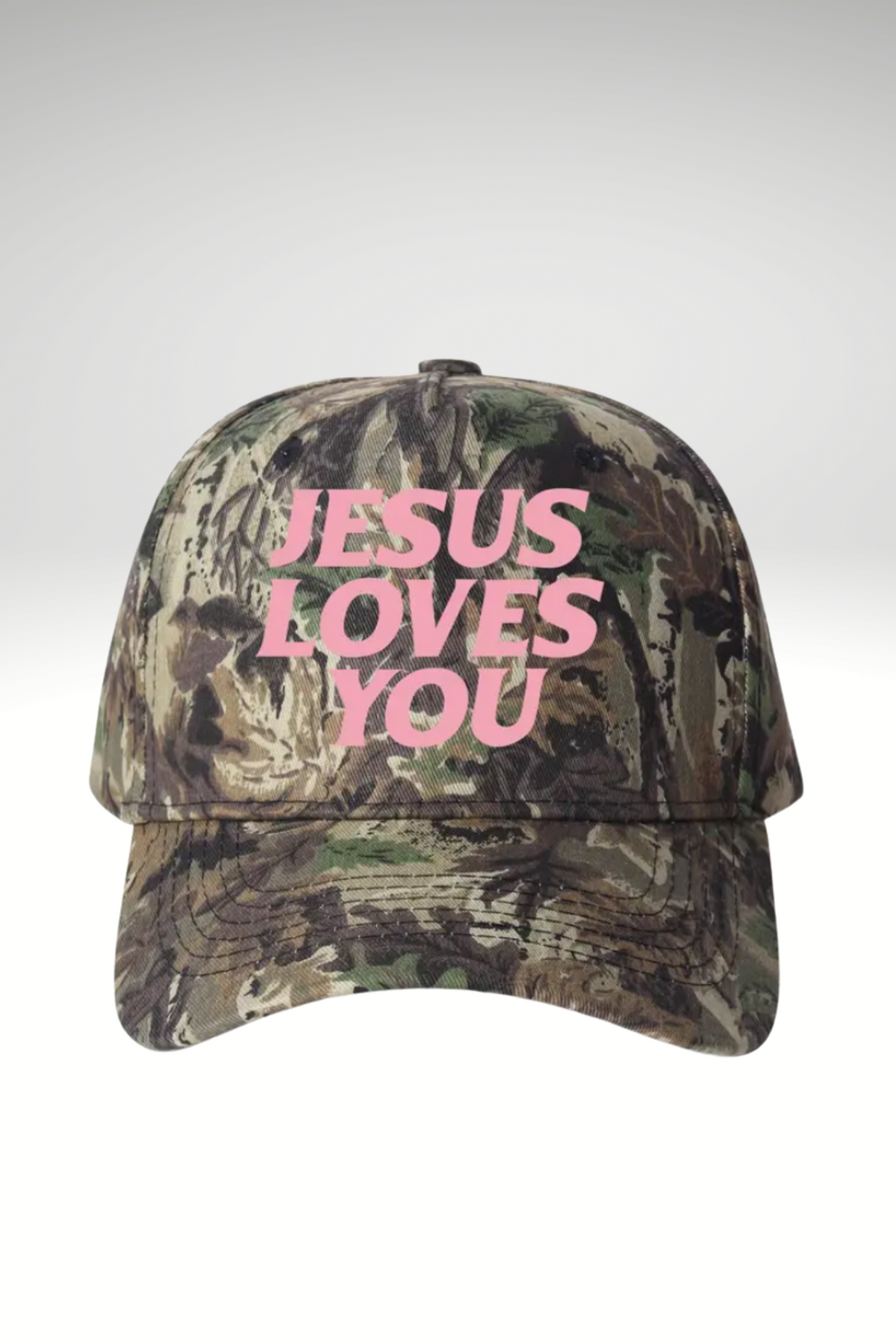 JESUS LOVES YOU CAMO BASEBALL CAP