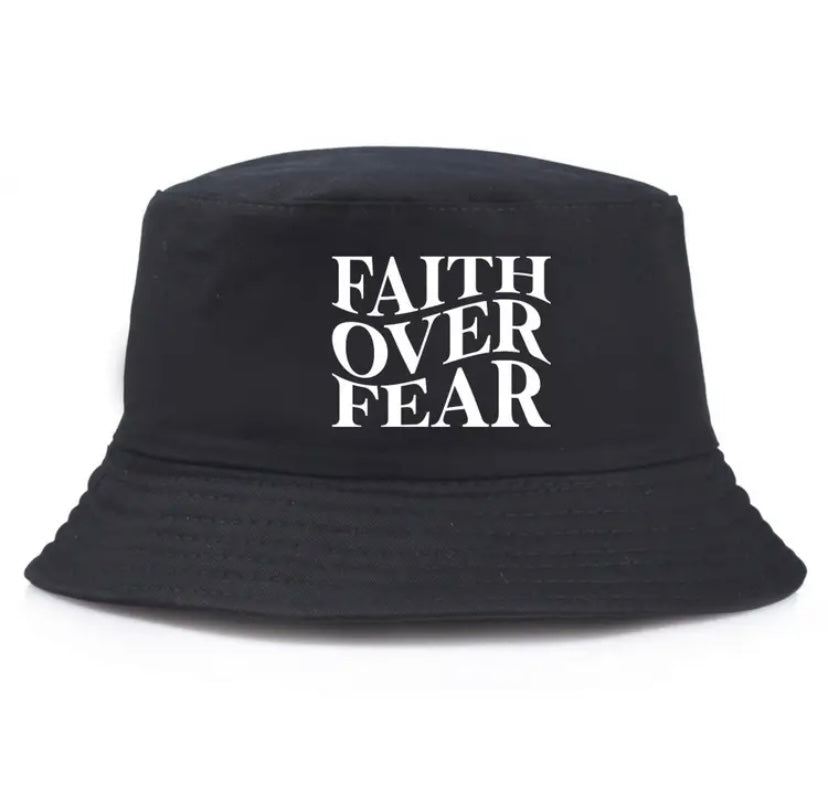 FAITH OVER FEAR BUCKET HAT