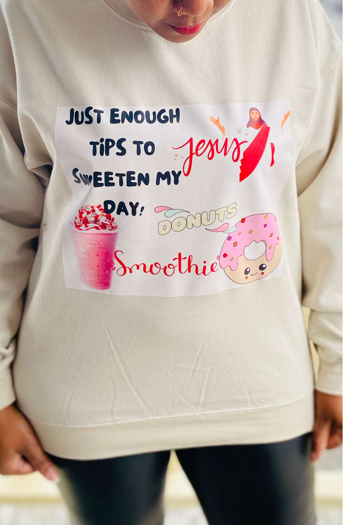JUST ENOUGH TIPS SWEATSHIRT