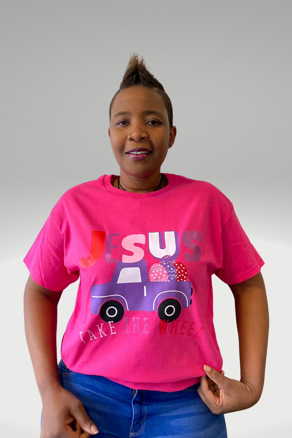 JESUS TAKE THE WHEEL T-SHIRT