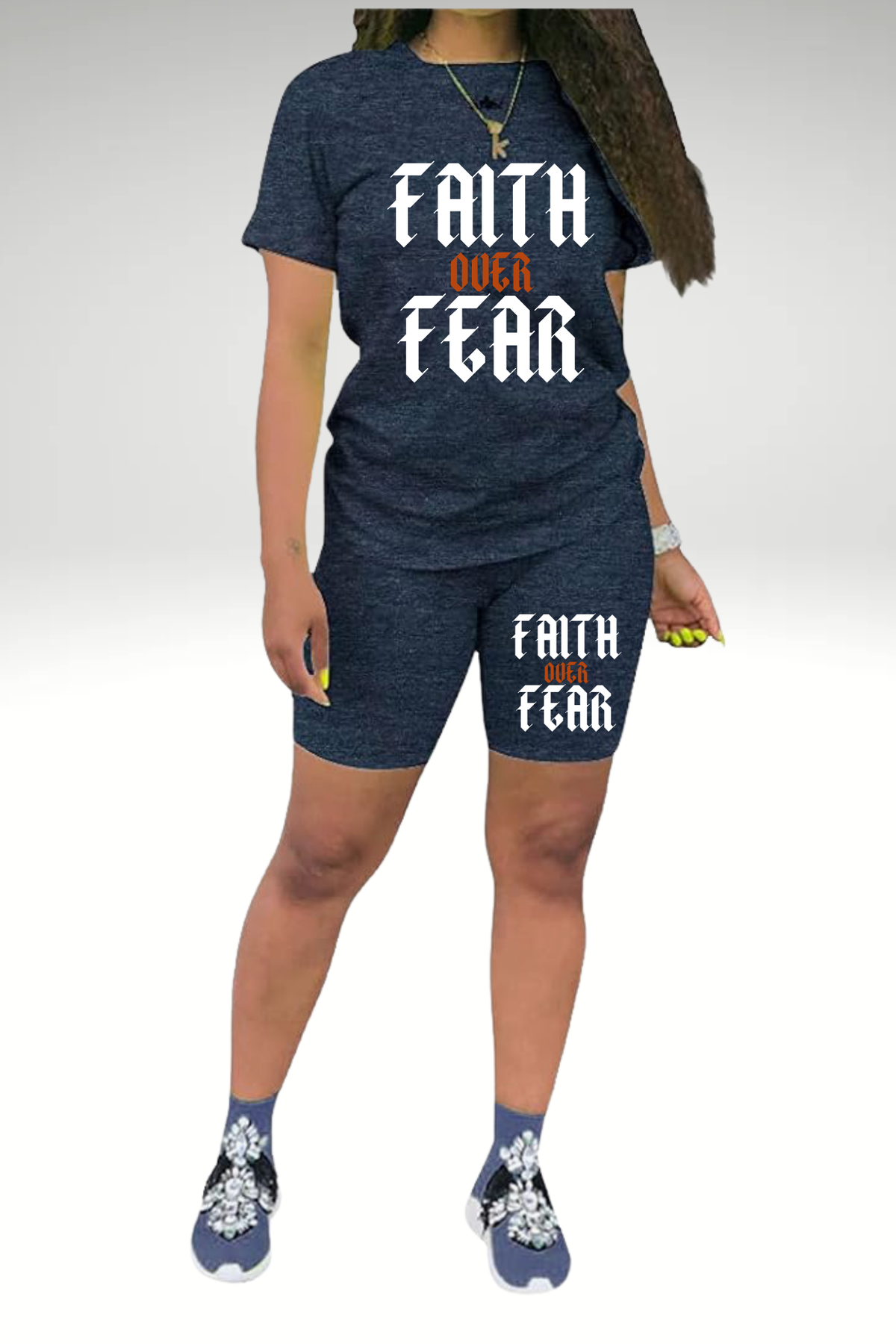 FAITH OVER FEAR SHORT SETS