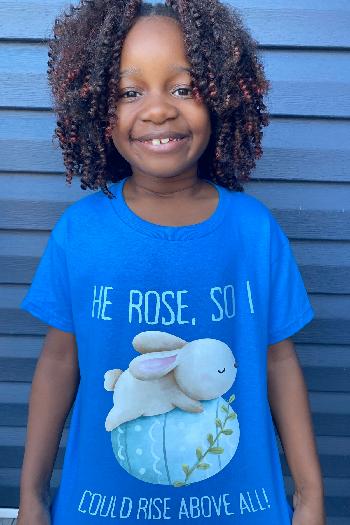 HE ROSE SO I COULD RISE KIDS T-SHIRT