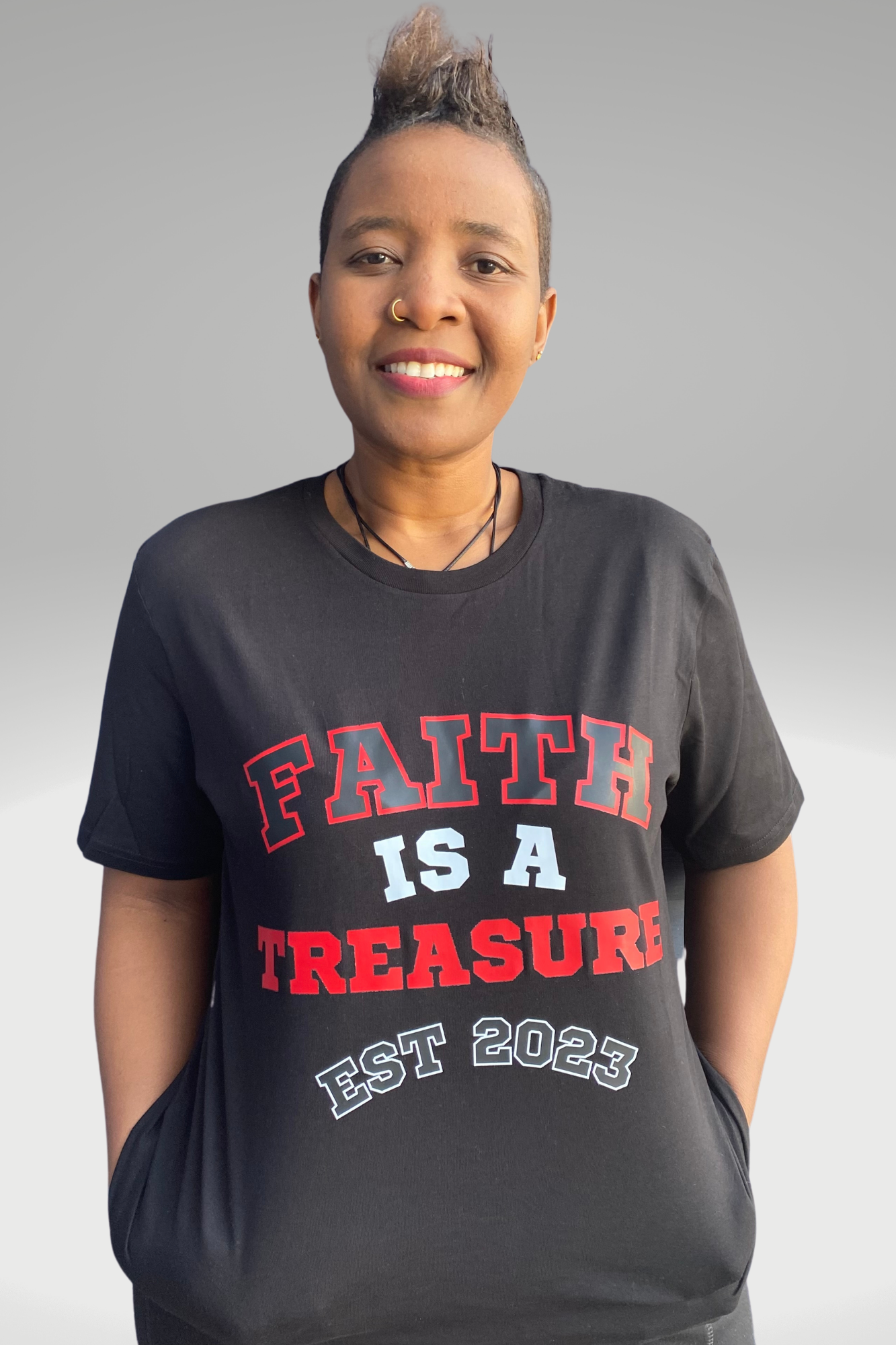 FAITH IS A TREASURE EST T-SHIRT