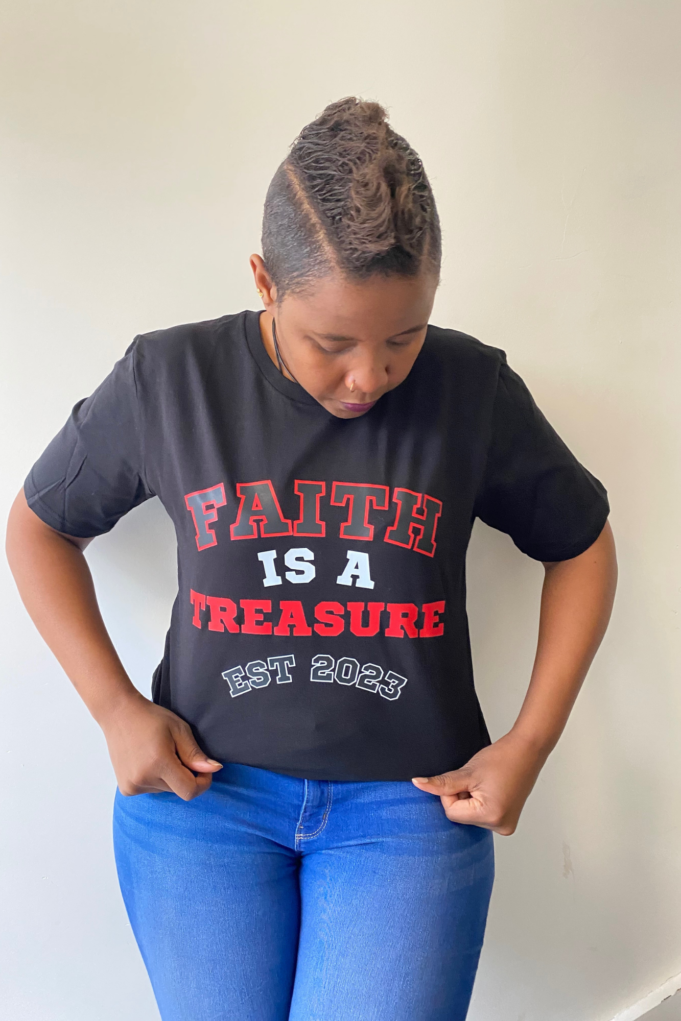FAITH IS A TREASURE EST T-SHIRT