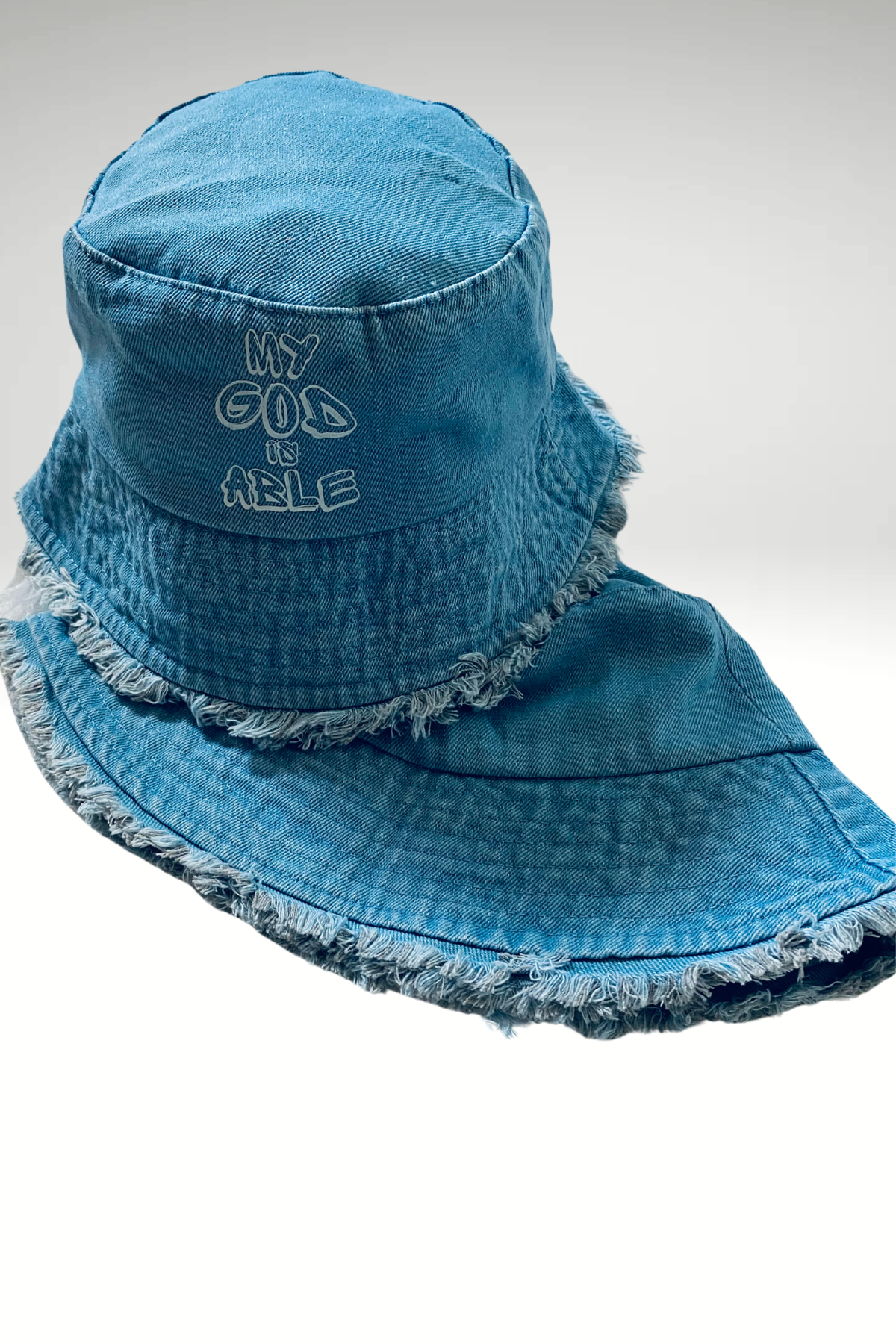 MY GOD IS ABLE BUCKET DENIM HAT