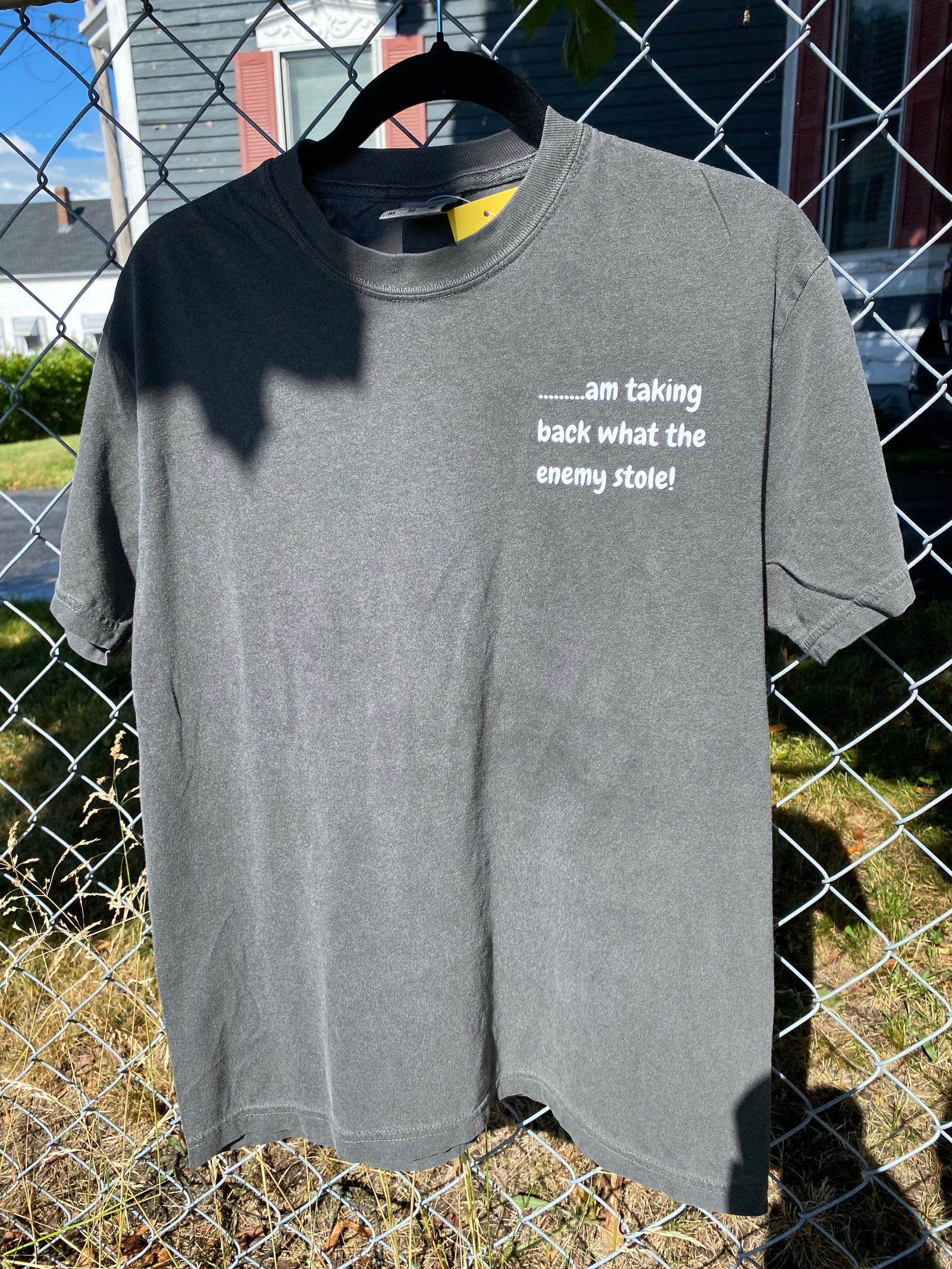 TAKING BACK WHAT THE ENEMY STOLE T-SHIRT