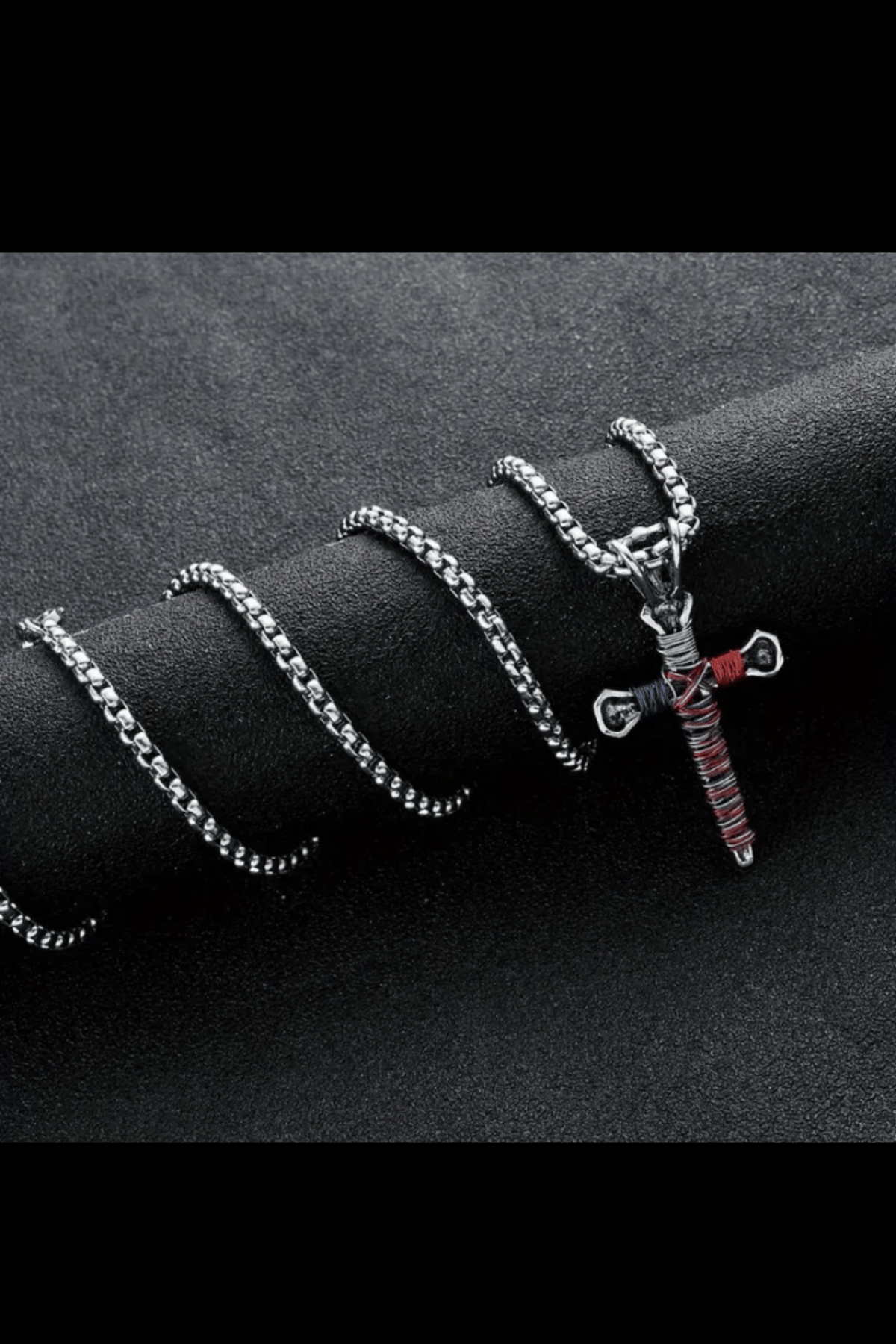 REDEEMED & RESTORED RUSTIC WIRED CROSS NECKLACE