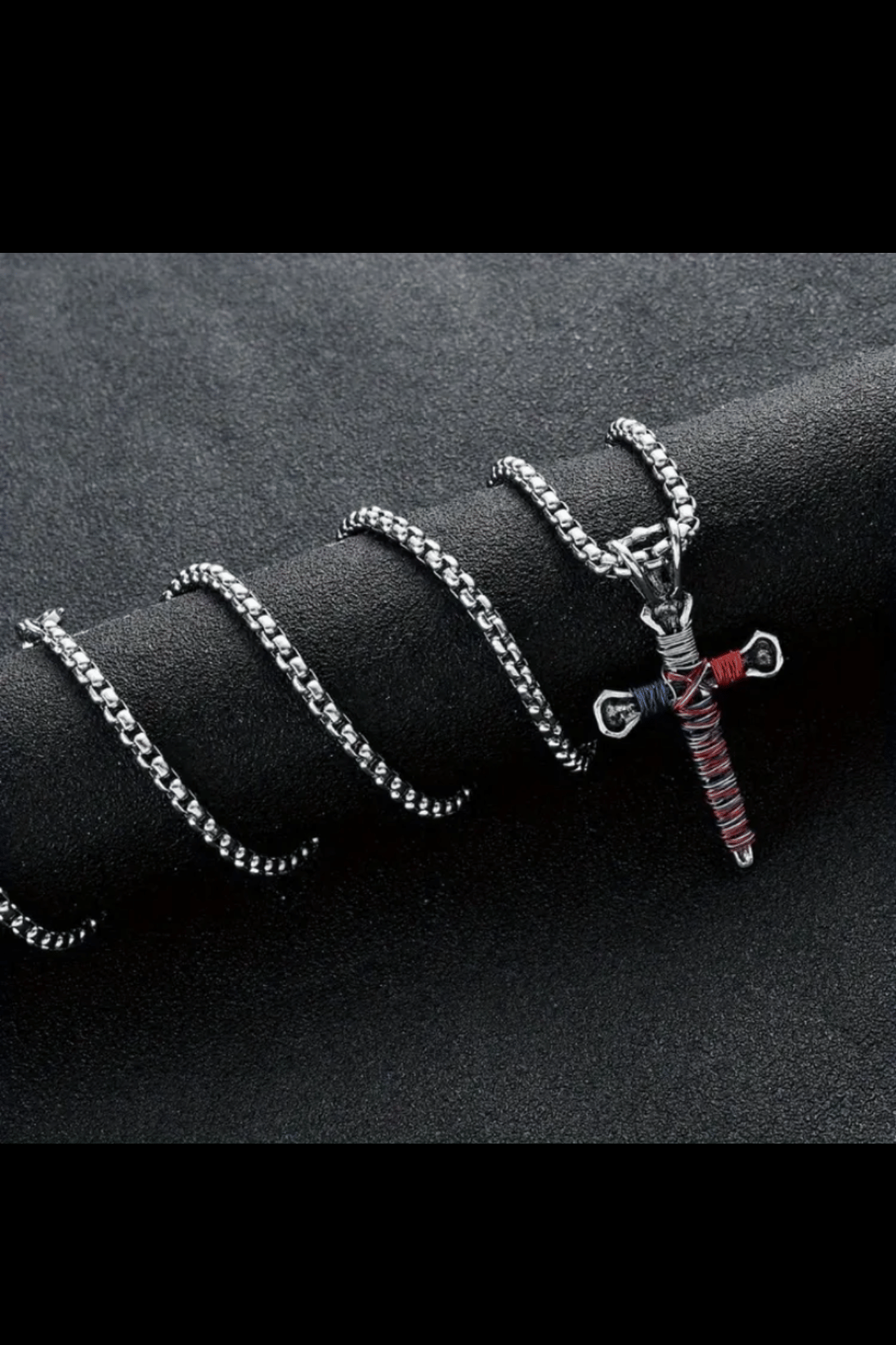 REDEEMED & RESTORED RUSTIC WIRED CROSS NECKLACE