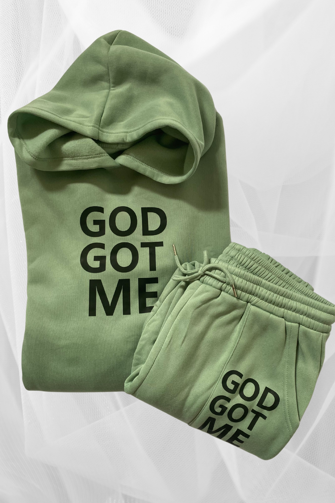 GOD GOT ME 2 PIECE JOGGERS SET