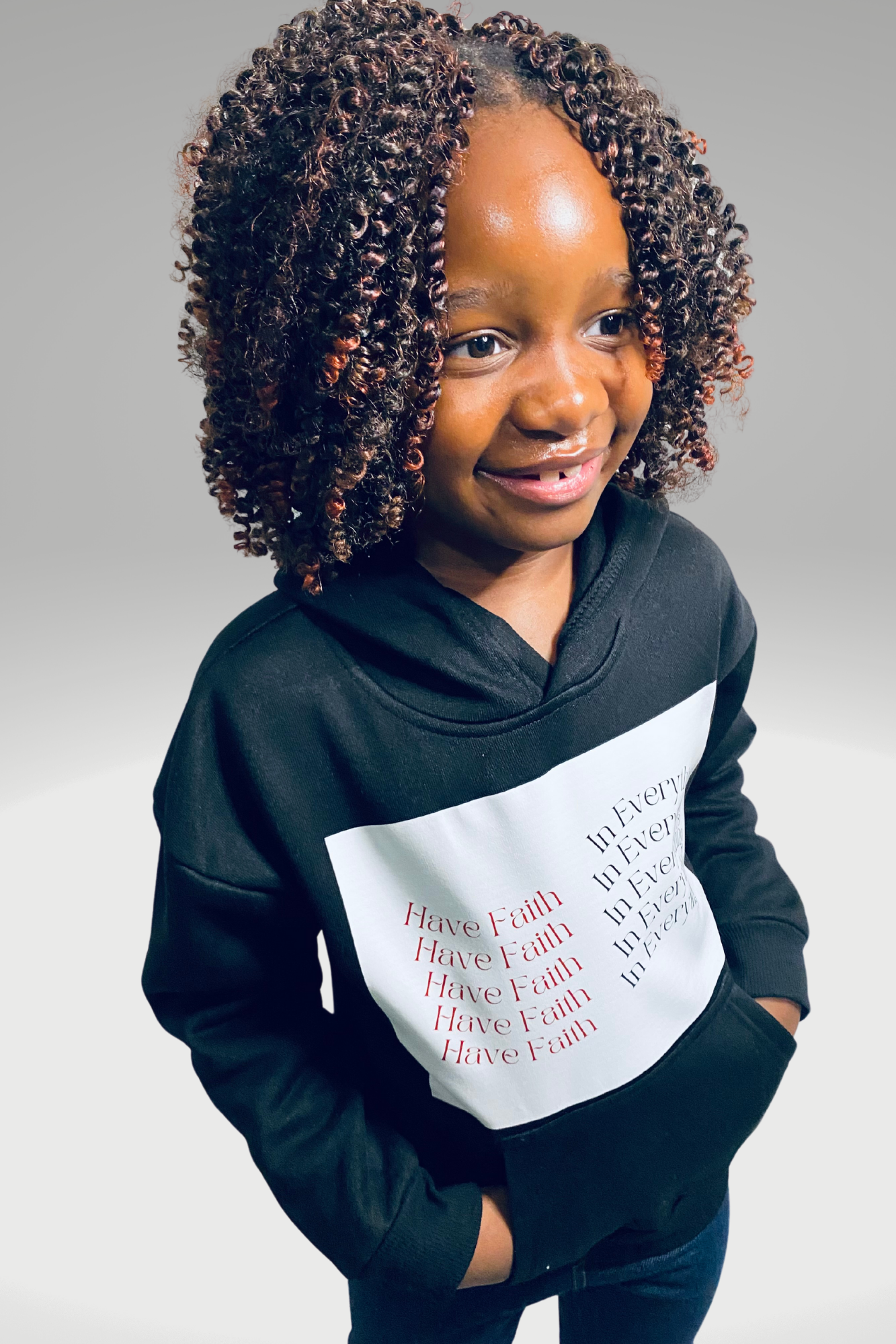 HAVE FAITH IN EVERYTHING GIRLS HOODIE